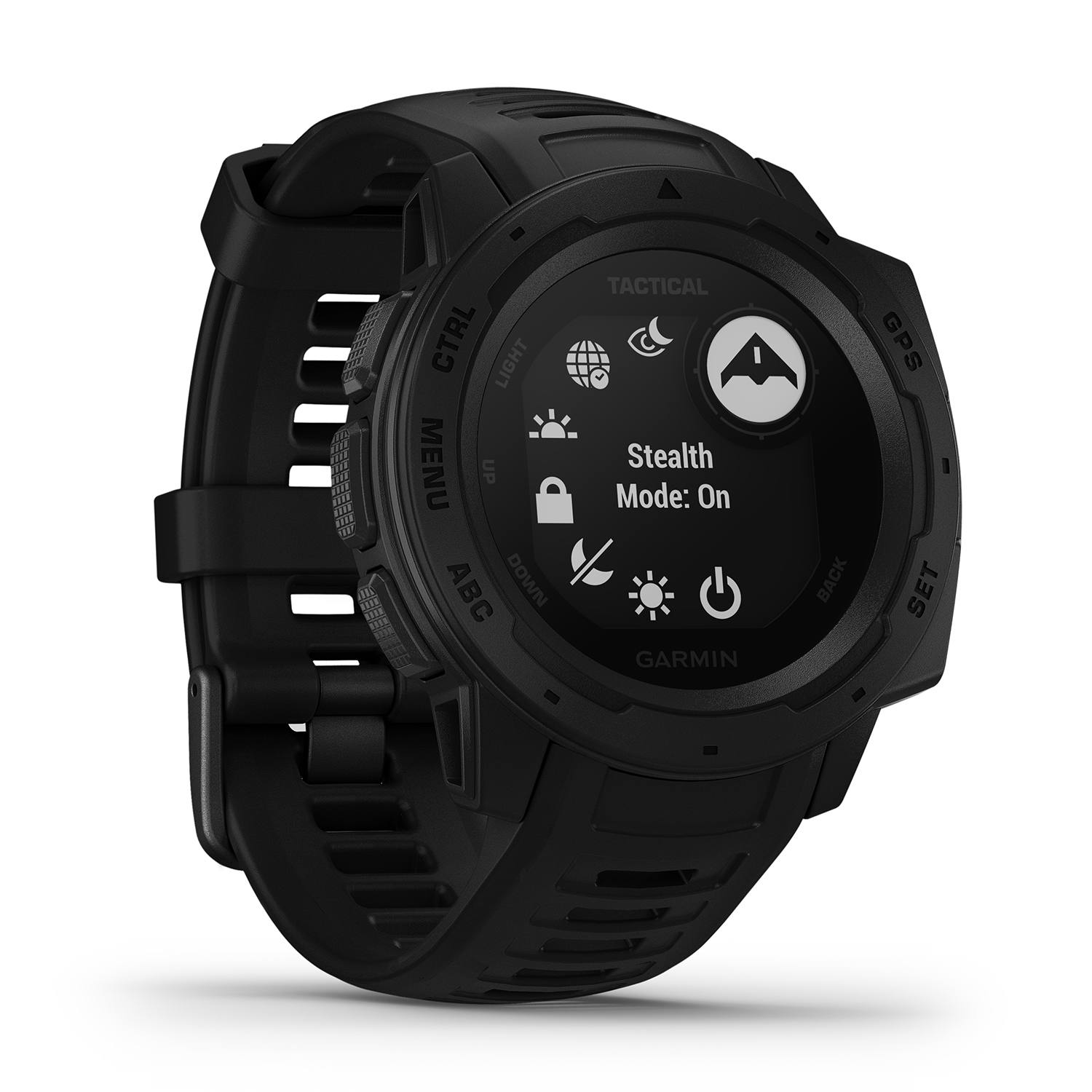 Garmin 010-02064-70 zegarek czarny sportowy Garmin Instinct pasek