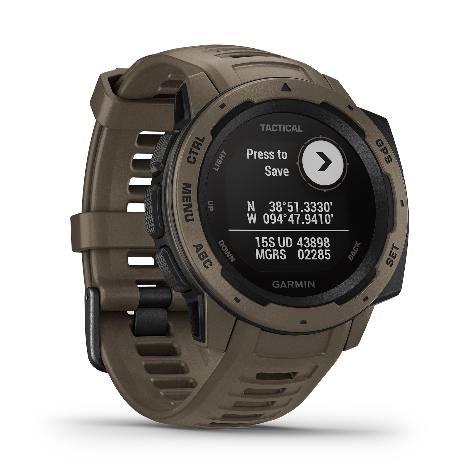 Garmin 010-02064-71 zegarek brązowy sportowy Garmin Instinct pasek - miniatura 5
