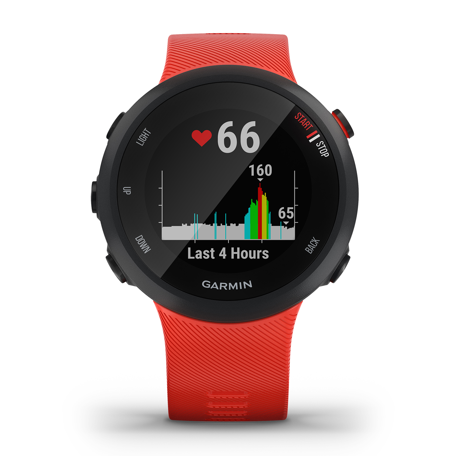 Garmin 010-02156-16 Forerunner 45 Lava Red Garmin Forerunner sportowy zegarek czarny - miniatura 9