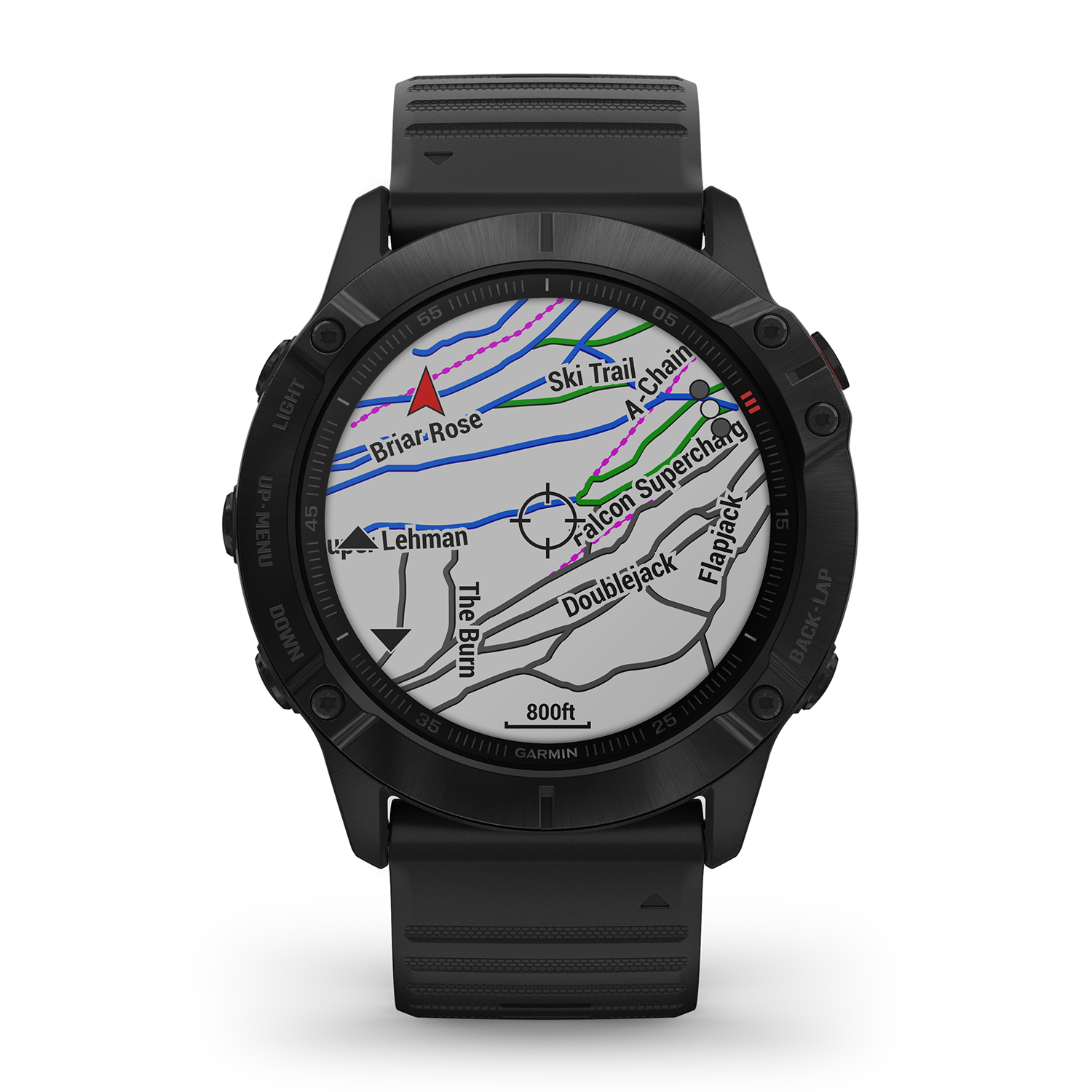 Garmin 010-02157-01 Fenix 6X PRO Slate Gray Black Band Gorilla Glass zegarek sportowy Garmin Fenix - miniatura 4
