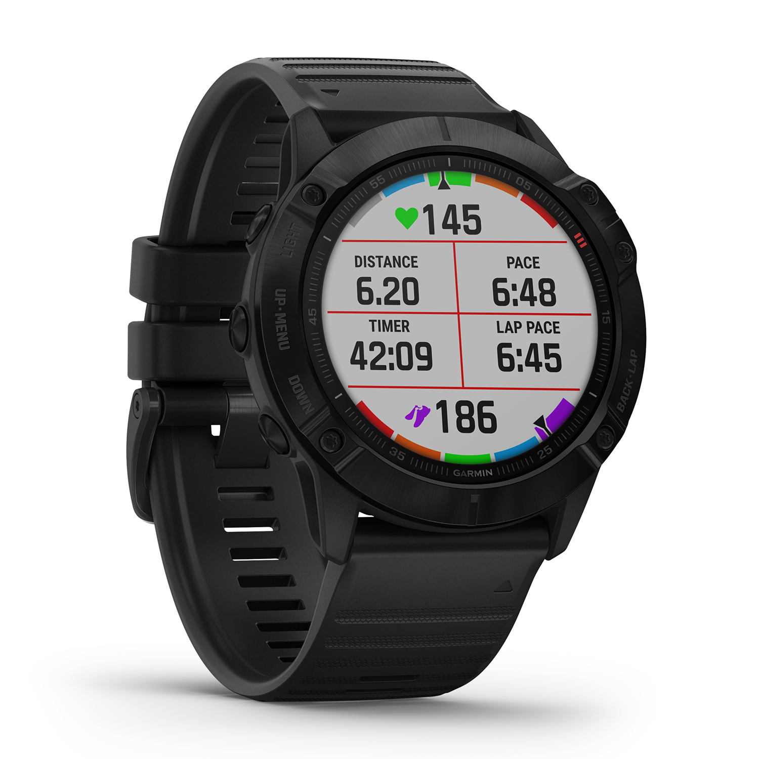 Garmin 010-02157-01 zegarek czarny sportowy Garmin Fenix pasek - miniatura 6