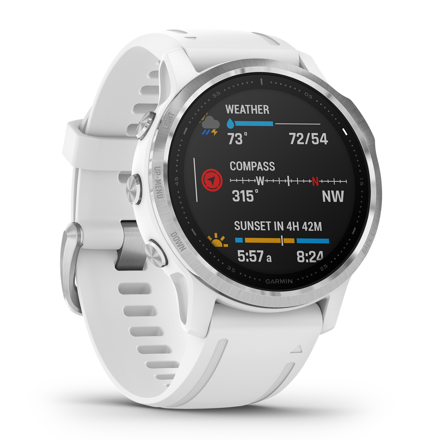 Garmin 010-02159-00 zegarek srebrny sportowy Garmin Fenix pasek - miniatura 5