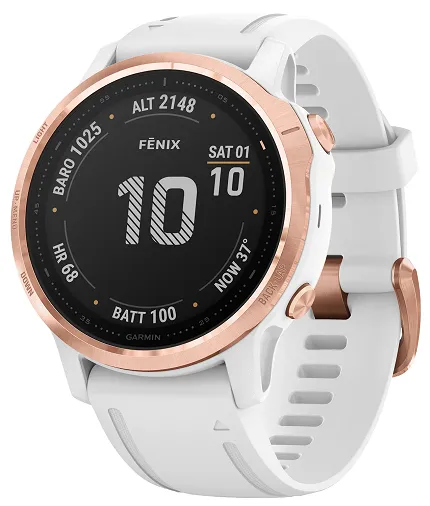 Garmin 010-02159-11 Garmin Fenix Fenix 6S PRO Rose Gold White Band Gorilla Glass - zdjęcie 1