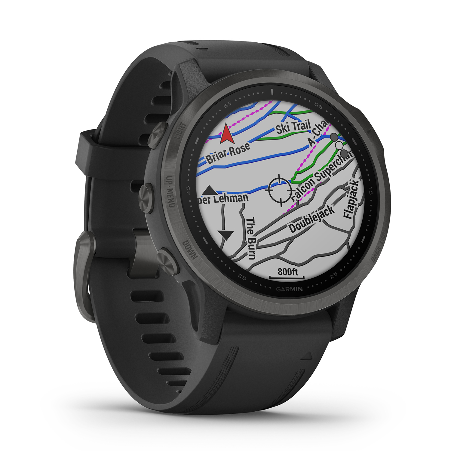 Garmin 010-02159-14 zegarek czarny sportowy Garmin Fenix pasek - miniatura 5