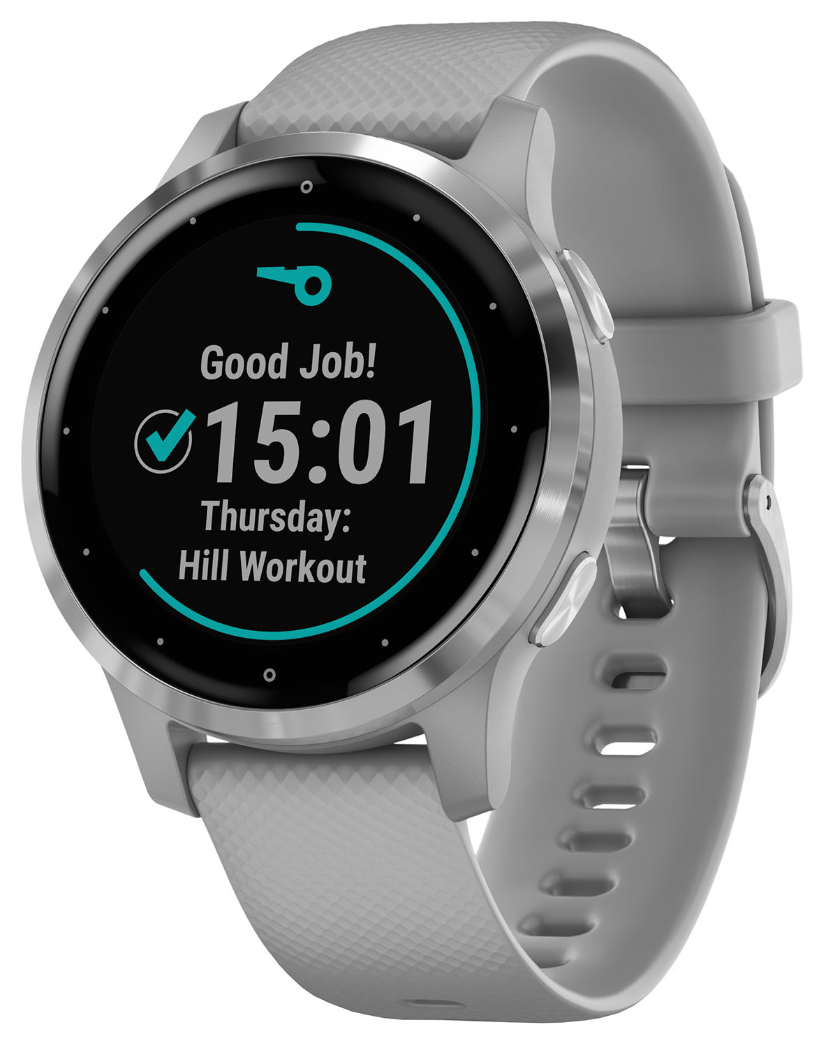 Garmin Vivoactive 4S Powder Gray Silver with Powder Gray Silicon 010-02172-03