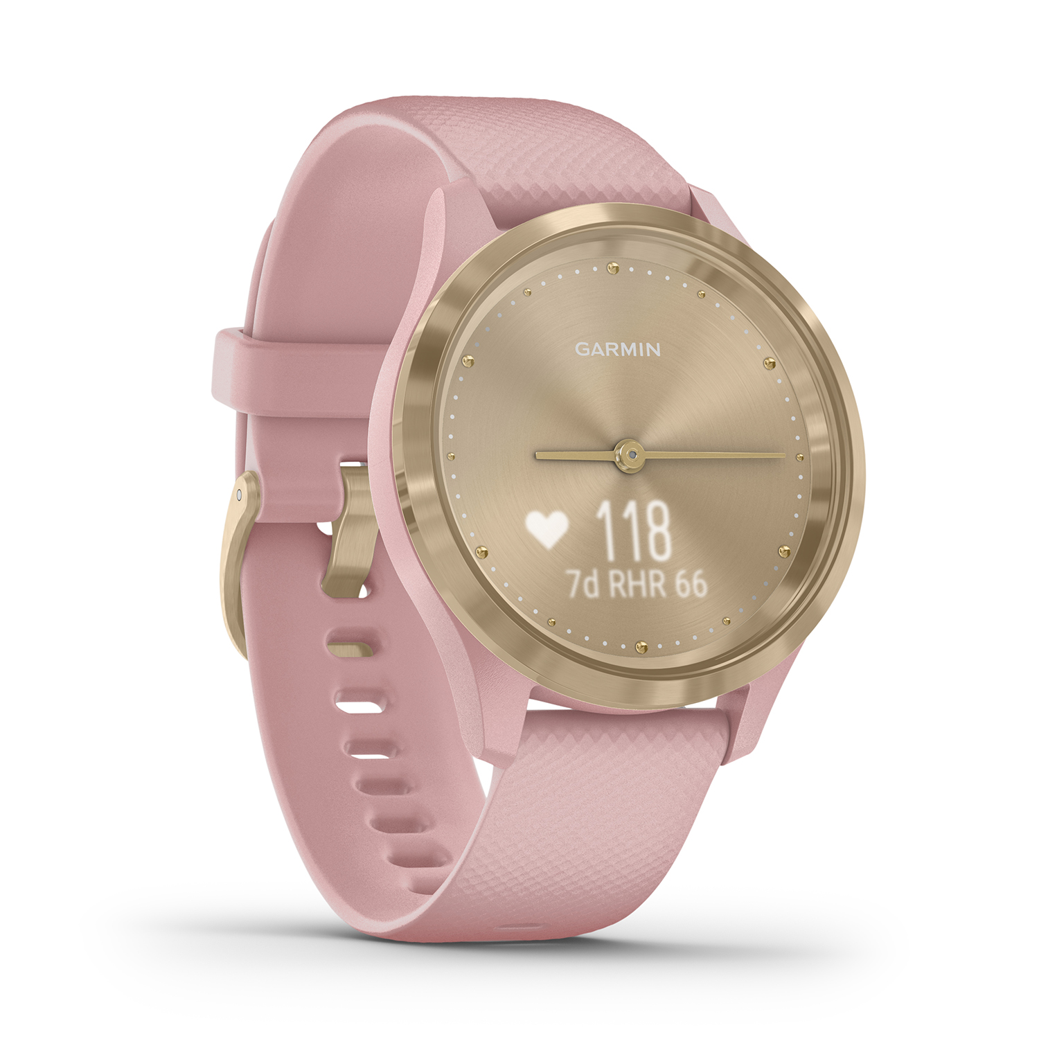 Garmin 010-02238-21 Vivomove 3S Light Gold Rose with Rose Silicone Band smartwatch sportowy Garmin - miniatura 5