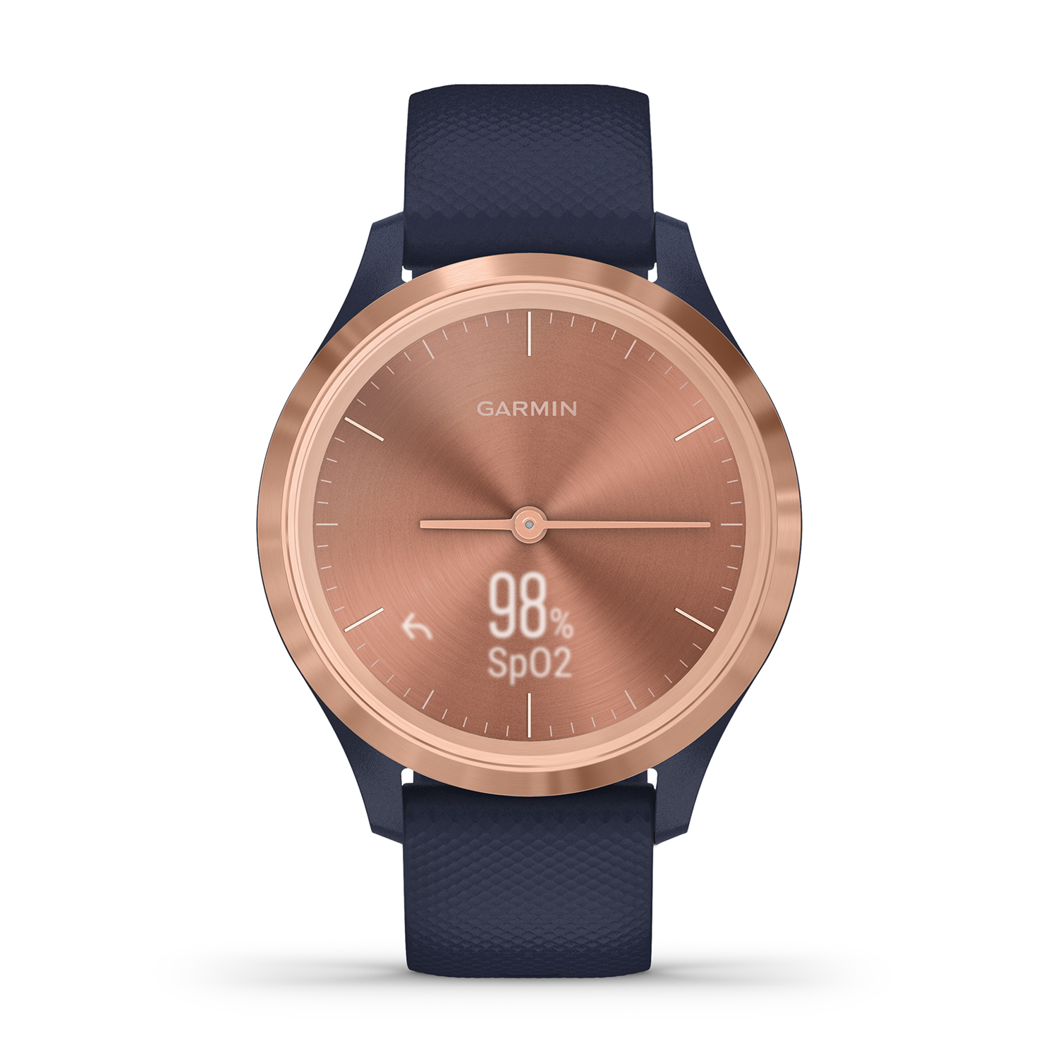 Garmin 010-02238-23 Vivomove 3S Gold Blue with Blue Silicone Band smartwatch sportowy Garmin - miniatura 4