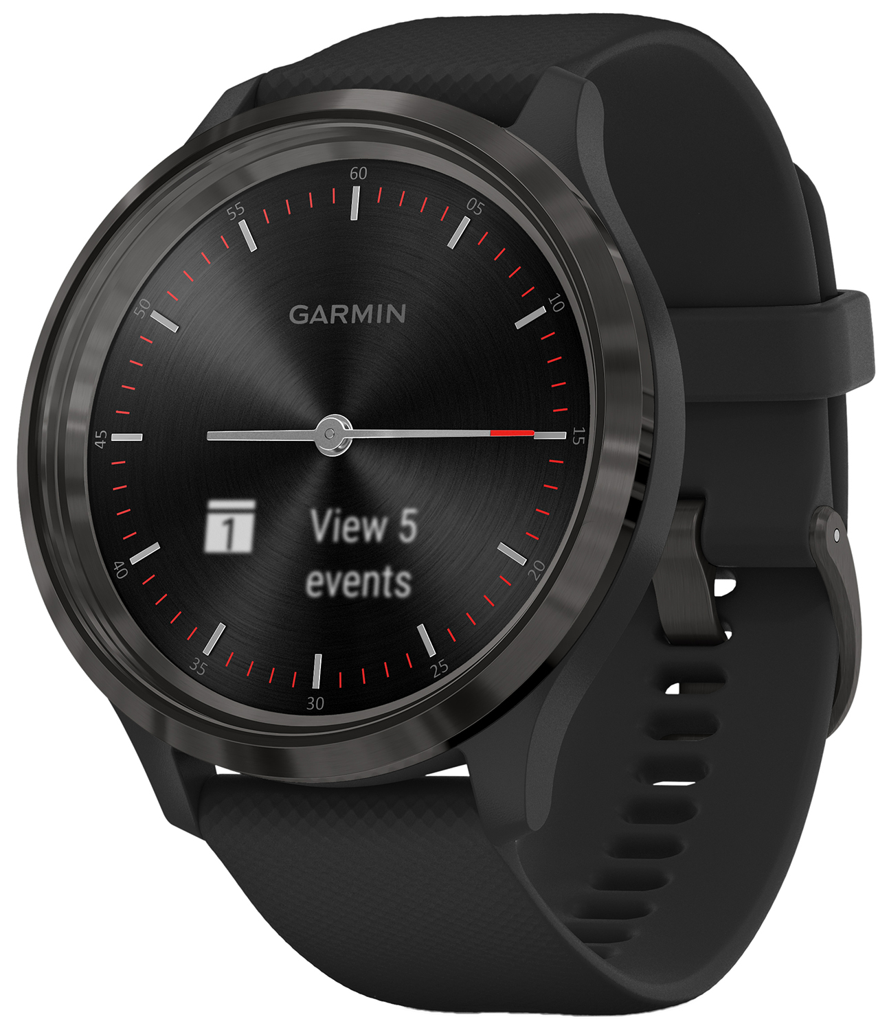 Garmin Vivomove 3 Black Gunmetal with Black Silicone Band 010-02239-21