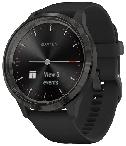 Garmin 010-02239-21 Garmin Vivomove 3 Black Gunmetal with Black Silicone Band - zdjęcie 1