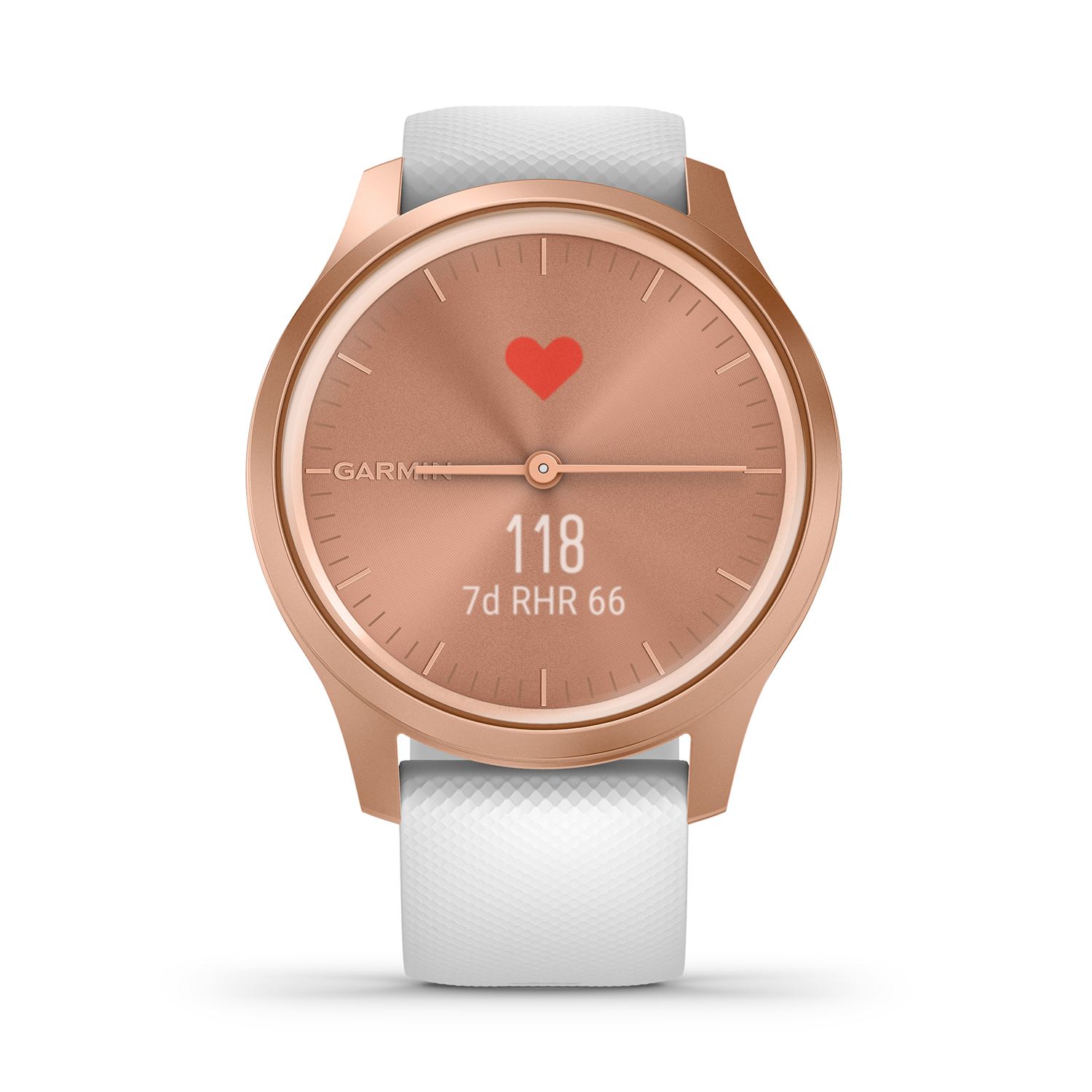 Garmin 010-02240-20 smartwatch różowe złoto sportowy Garmin Vivomove pasek - miniatura 2