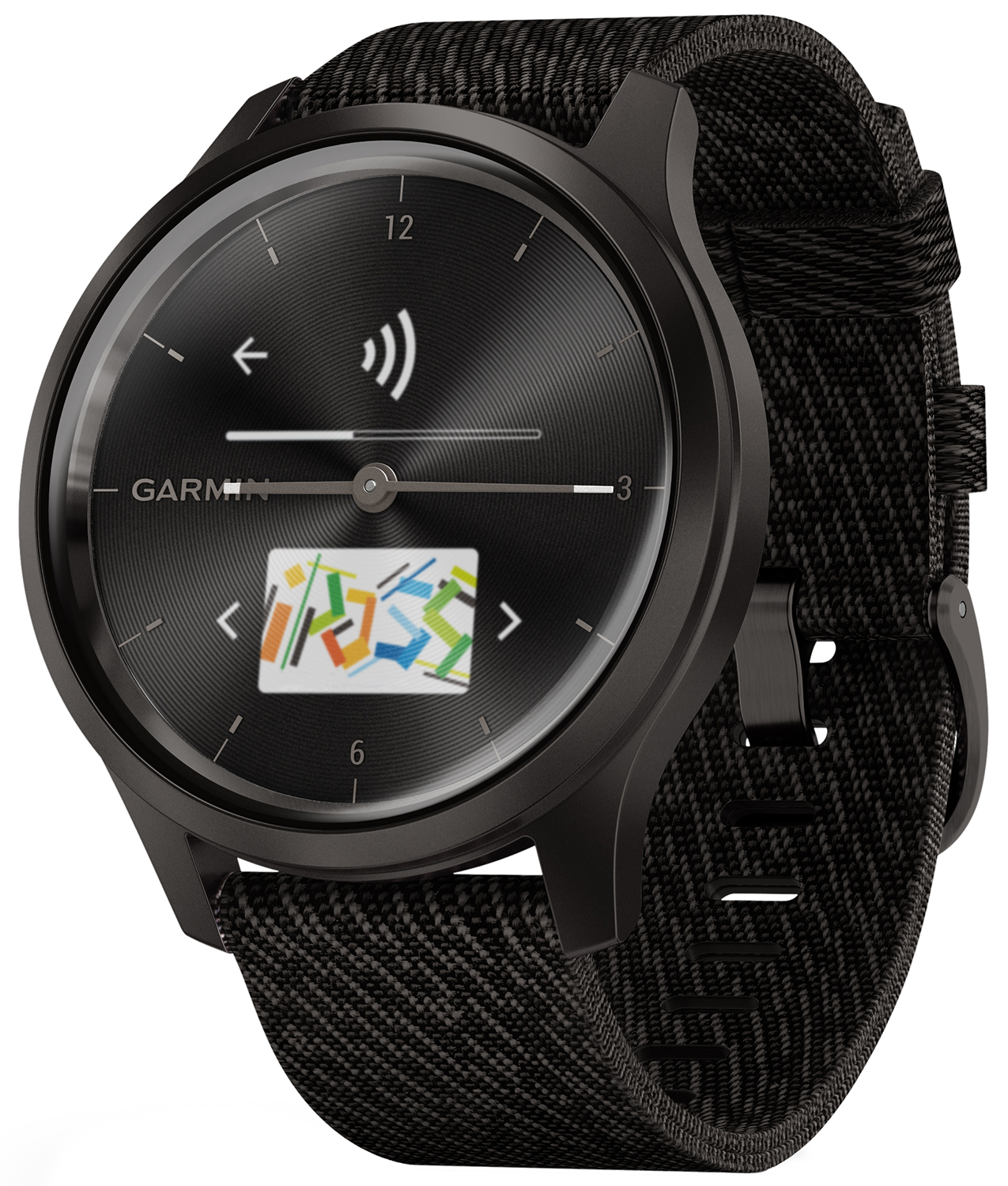 Garmin Vivomove Style Gunmetal Dark Gray with Dark Gray Fabric B 010-02240-23