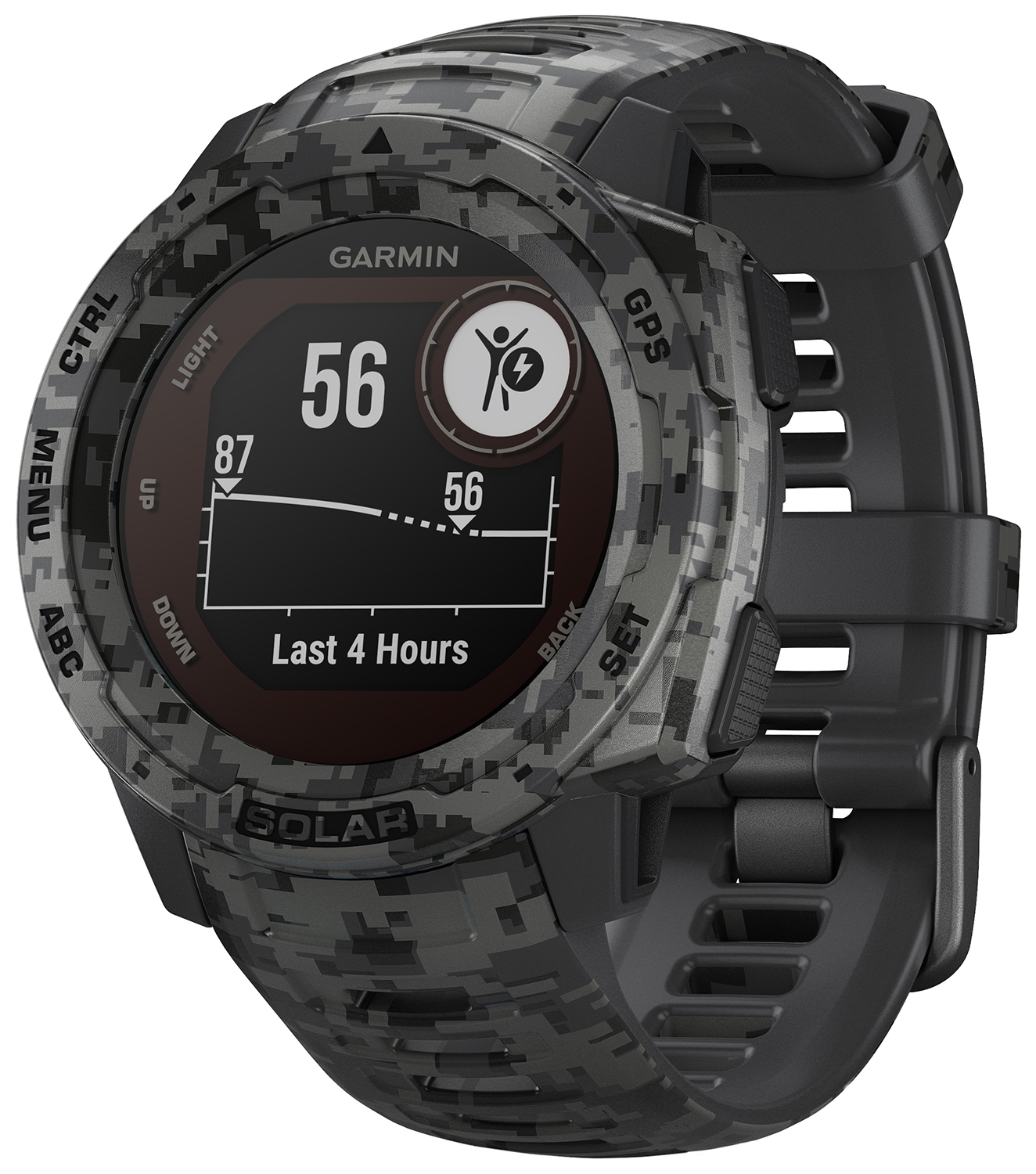 Garmin Instinct SOLAR Camo Edition Graphite Camo 010-02293-05