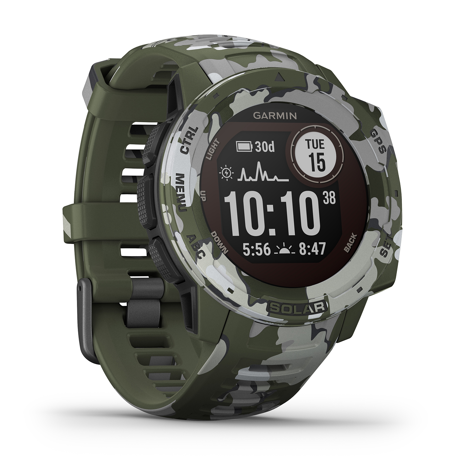 Garmin 010-02293-06 zegarek szary sportowy Garmin Instinct pasek - miniatura 5