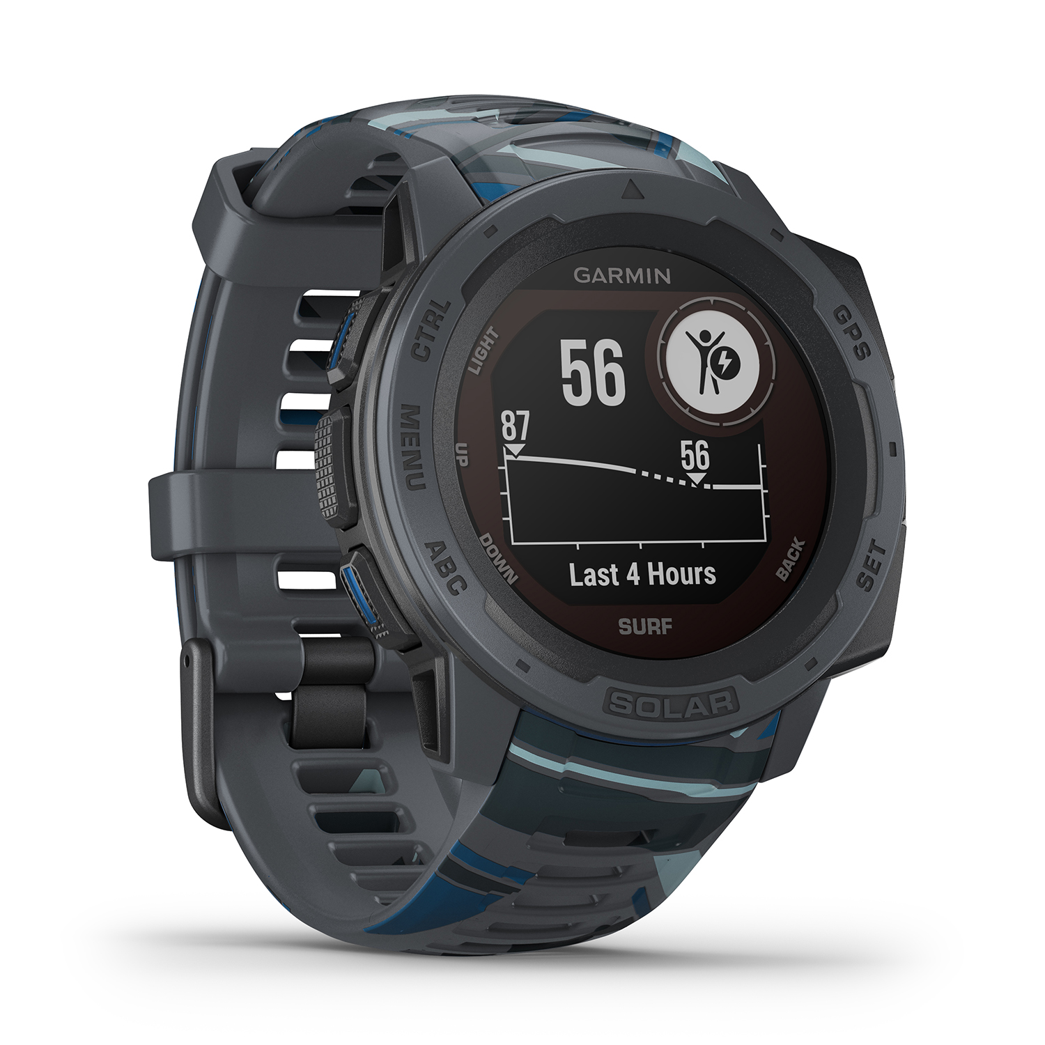 Garmin 010-02293-07 zegarek czarny sportowy Garmin Instinct pasek - miniatura 5