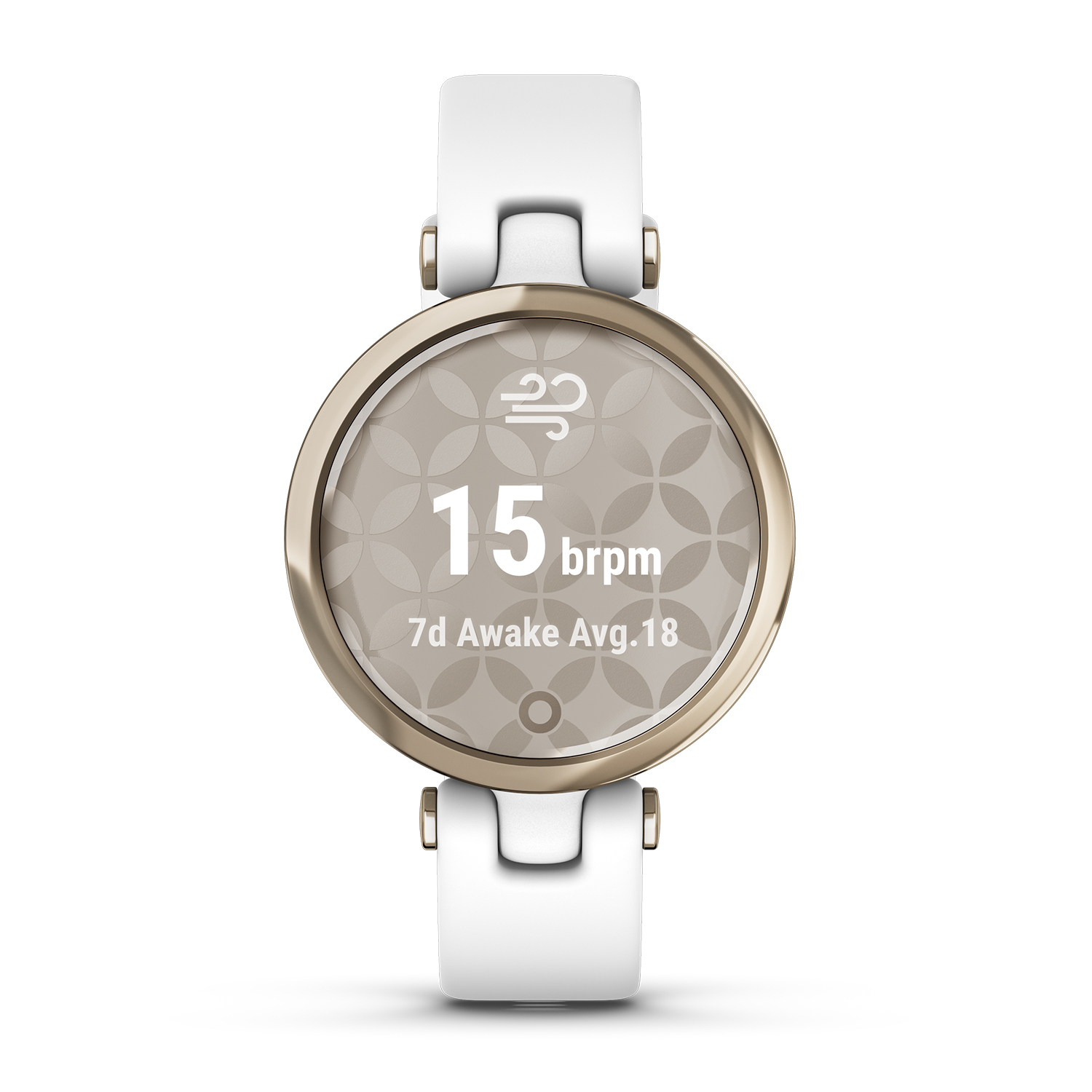 Garmin 010-02384-10 Garmin Lily Lily Sport Cream Gold Bezel with White Case and Silicone zegarek damski sportowy Gorilla Glass - miniatura 8