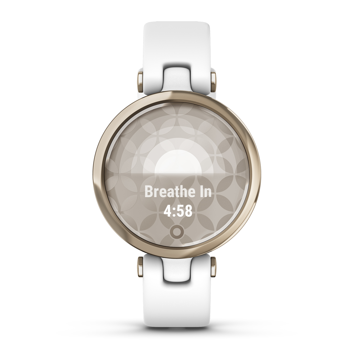 Garmin 010-02384-10 Lily Sport Cream Gold Bezel with White Case and Silicone zegarek sportowy Garmin Lily - miniatura 4