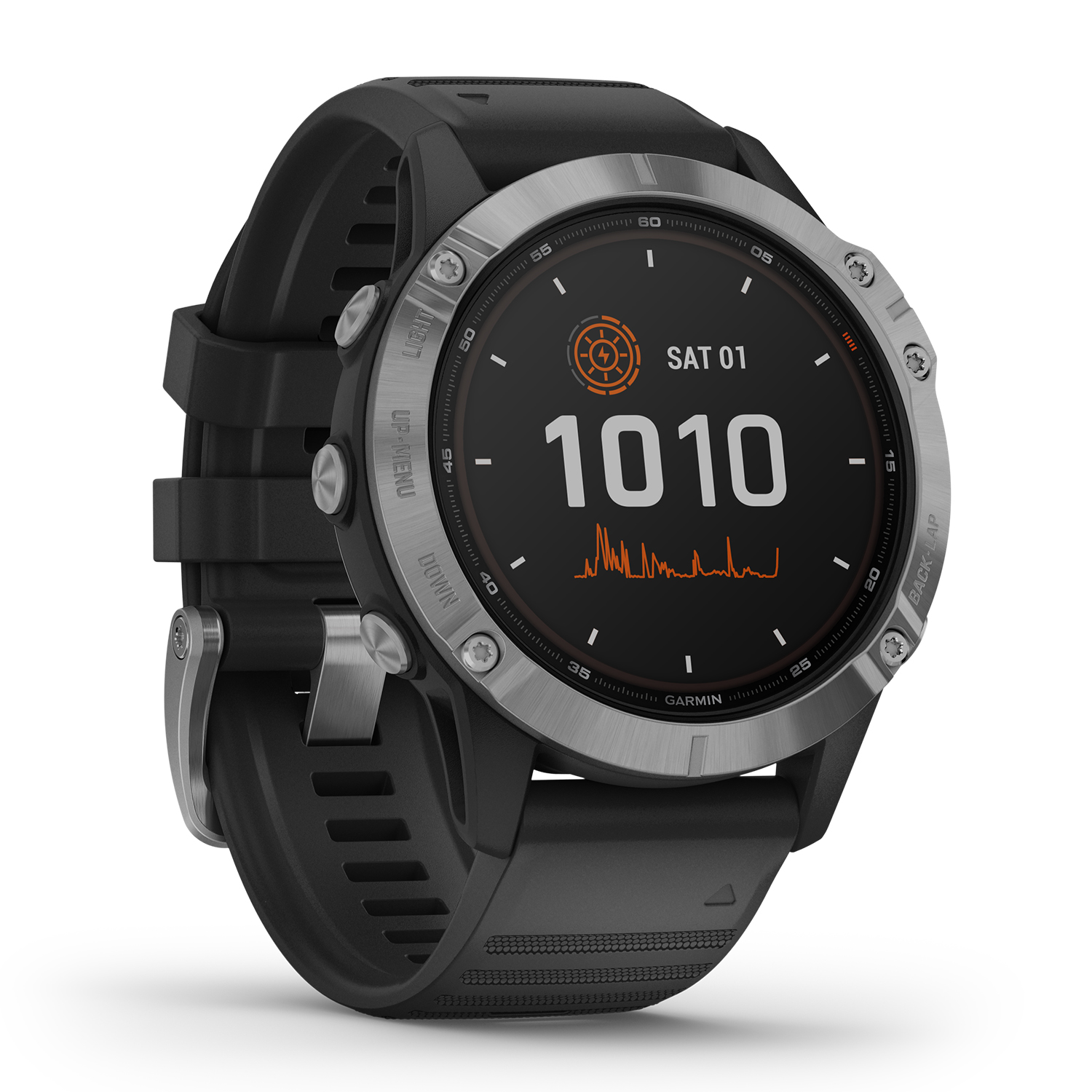 Garmin 010-02410-00 zegarek czarny sportowy Garmin Fenix pasek - miniatura 5