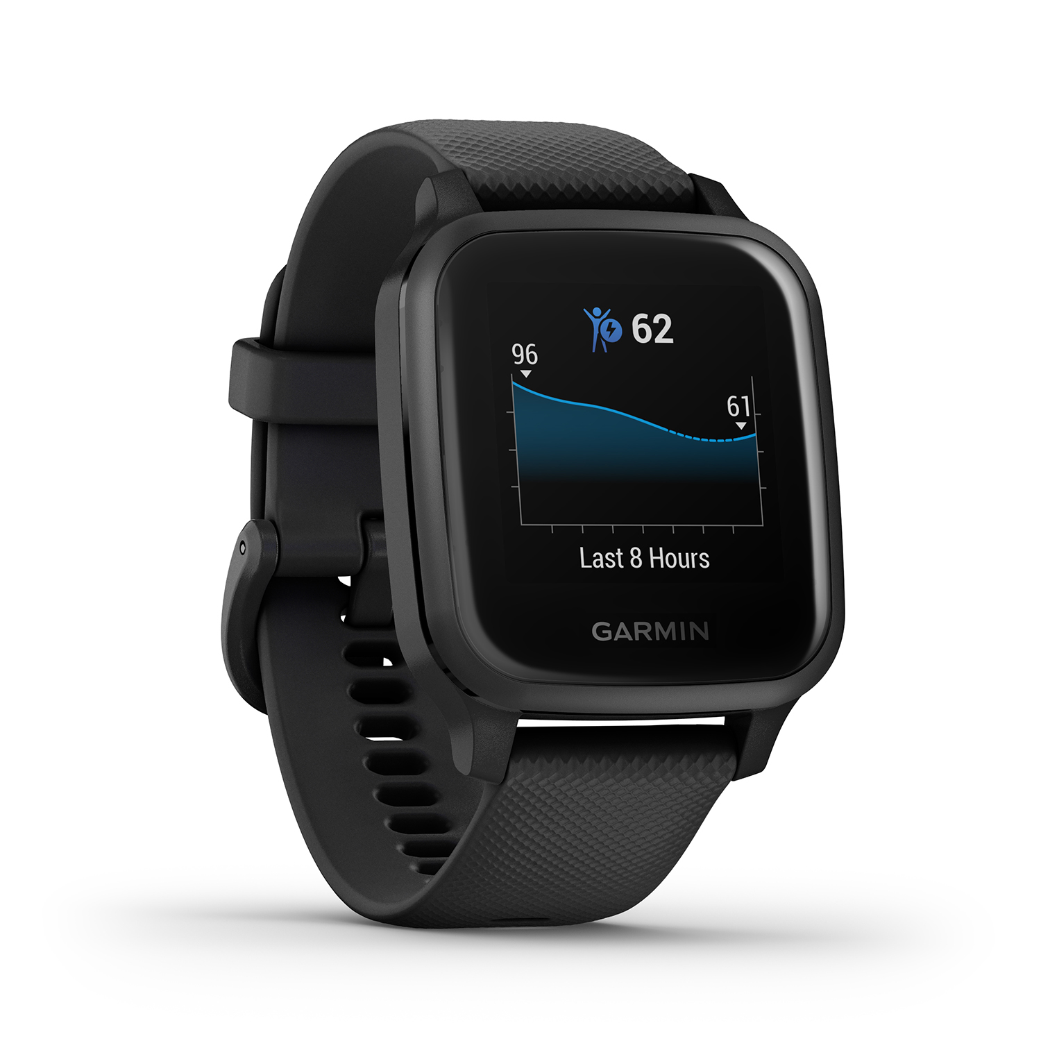 Garmin 010-02426-10 zegarek czarny sportowy Garmin Venu pasek
