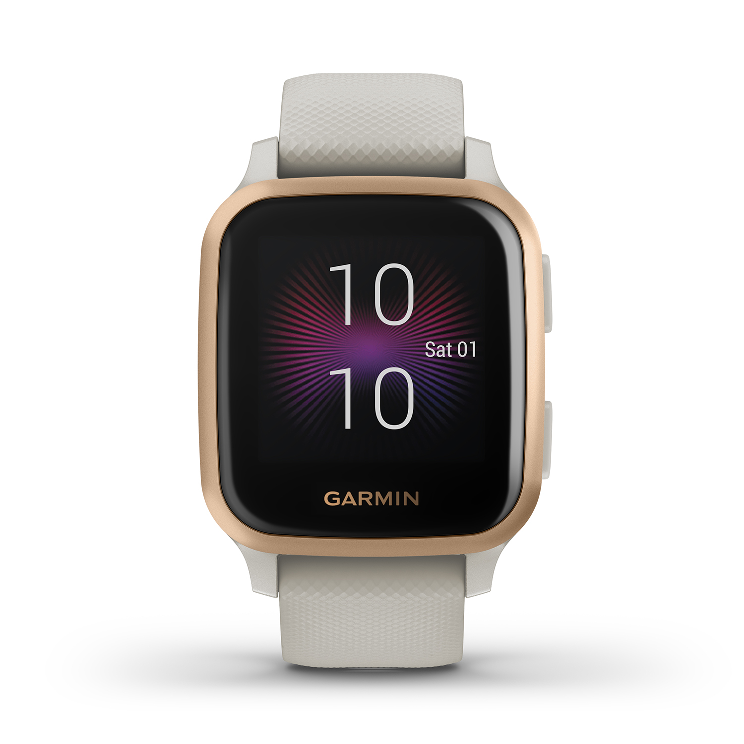 Garmin 010-02426-11 Venu Sq Music Rose Gold Aluminium Bezel with Light Sand C zegarek sportowy Garmin - miniatura 4