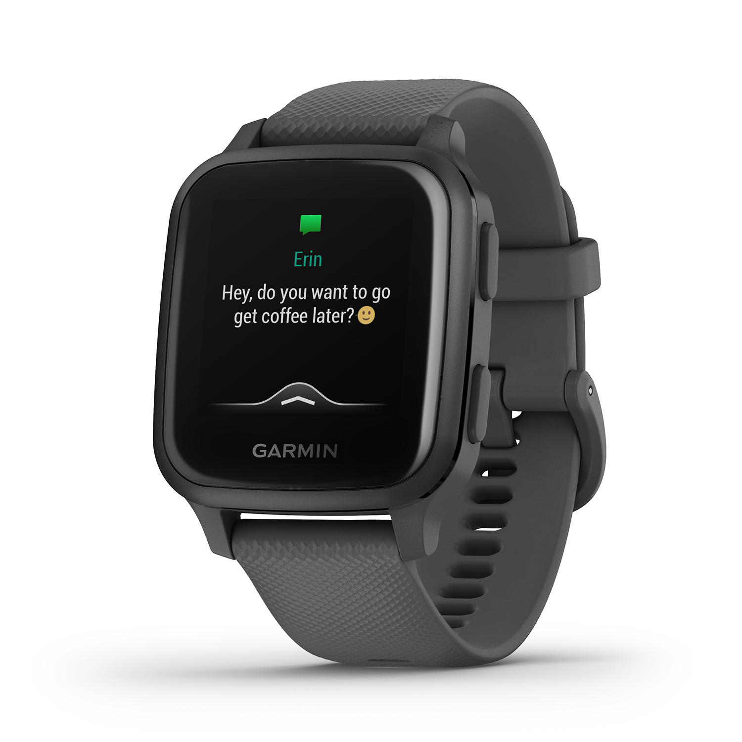 Garmin 010-02427-10 Venu Sq Slate Aluminium Bezel with Shadow Grey Case and S zegarek sportowy Garmin - miniatura 4