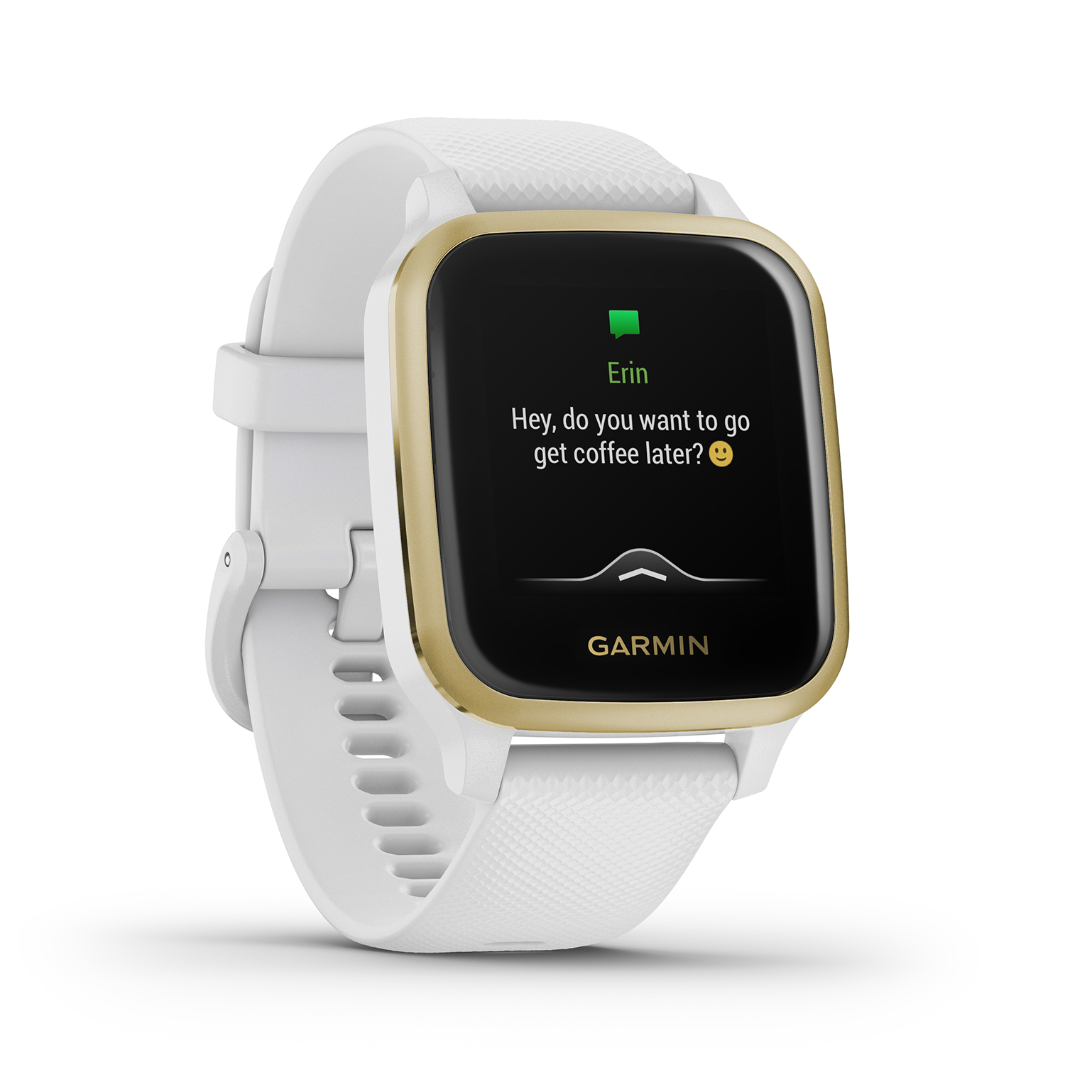 Garmin 010-02427-11 Garmin Venu Venu Sq Light Gold Aluminium Bezel with White Case and Si pasek - miniatura 16