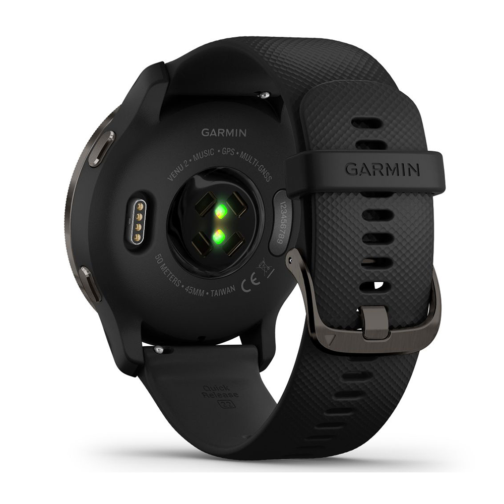 Garmin 010-02430-11 Venu 2 Silver Bezel with Granite Blue Case and Silicone B zegarek sportowy Venu - miniatura 10