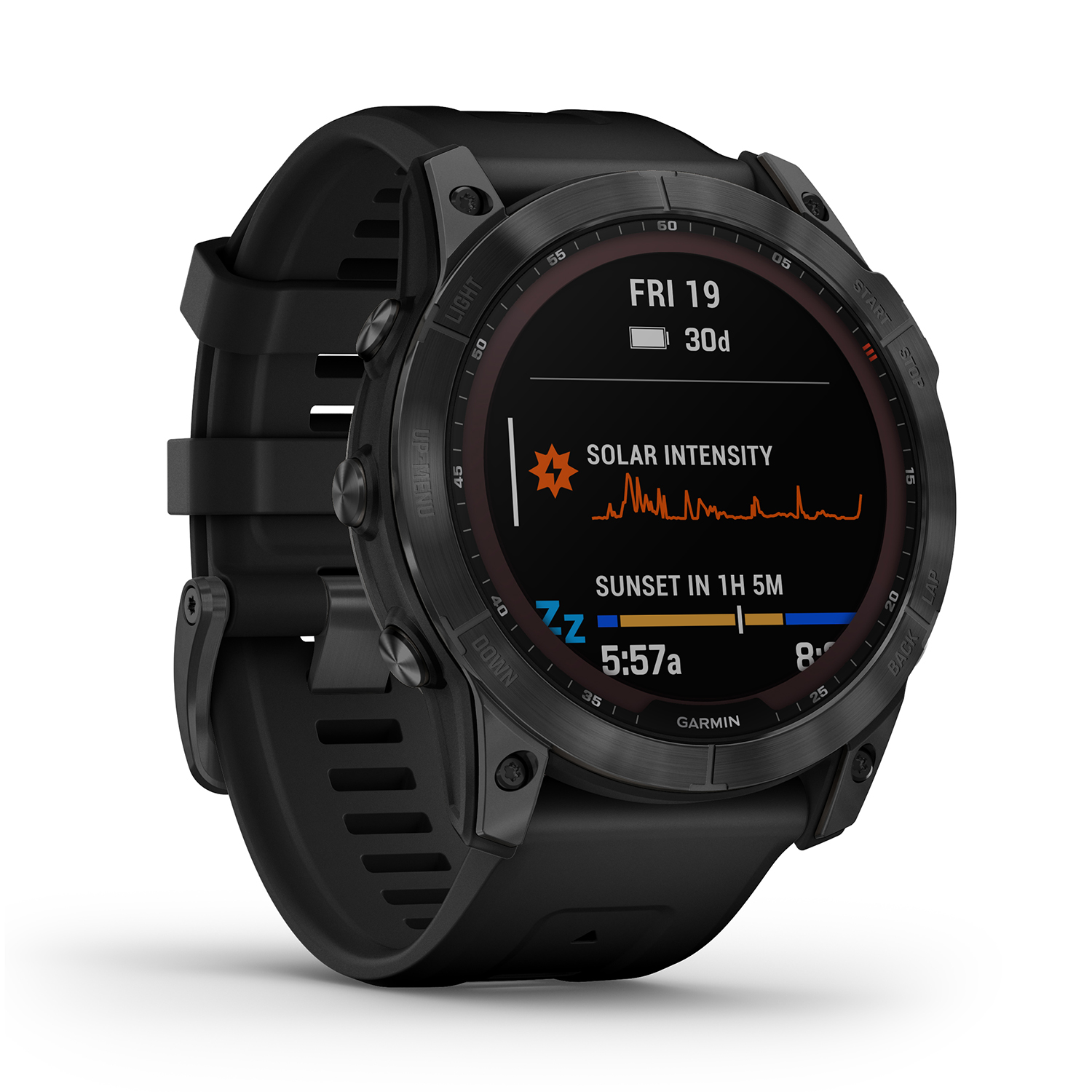 Garmin 010-02541-01 Fenix 7X Solar Garmin Fenix sportowy zegarek czarny - miniatura 7