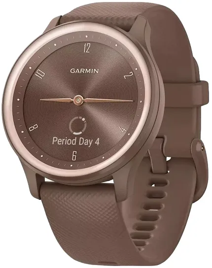 Garmin 010-02566-02 Vivomove Vivomove Sport Cocoa Case and Silicone Band with Peach Gold Acce - zdjęcie 1