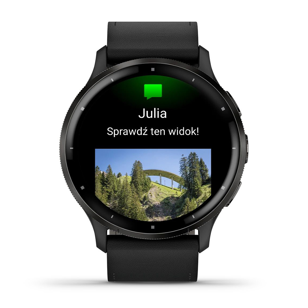 Garmin 010-02784-52 zegarek czarny sportowy Venu 3 pasek - miniatura 4