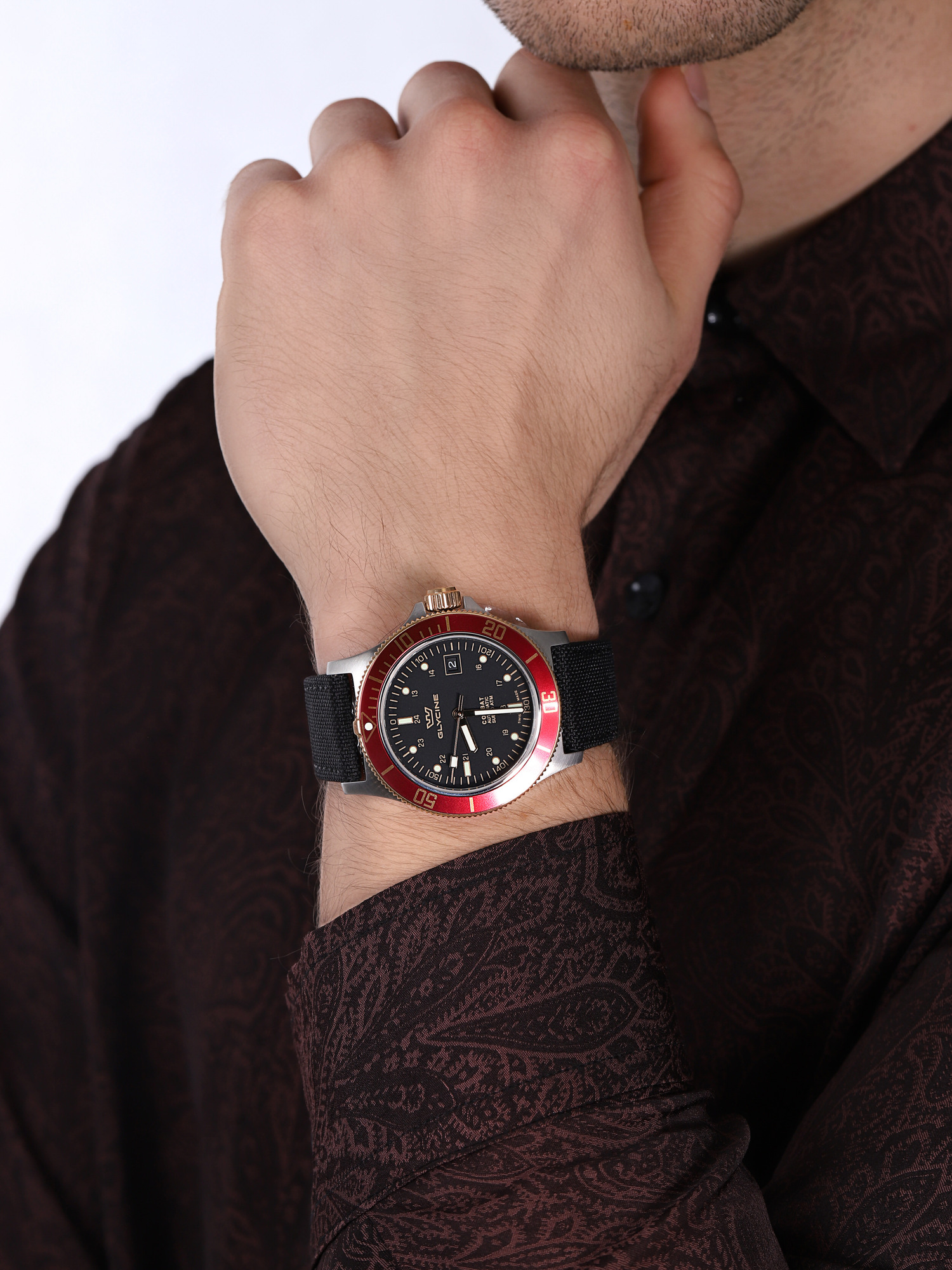Glycine GL0092 męski zegarek Combat pasek - miniatura 3
