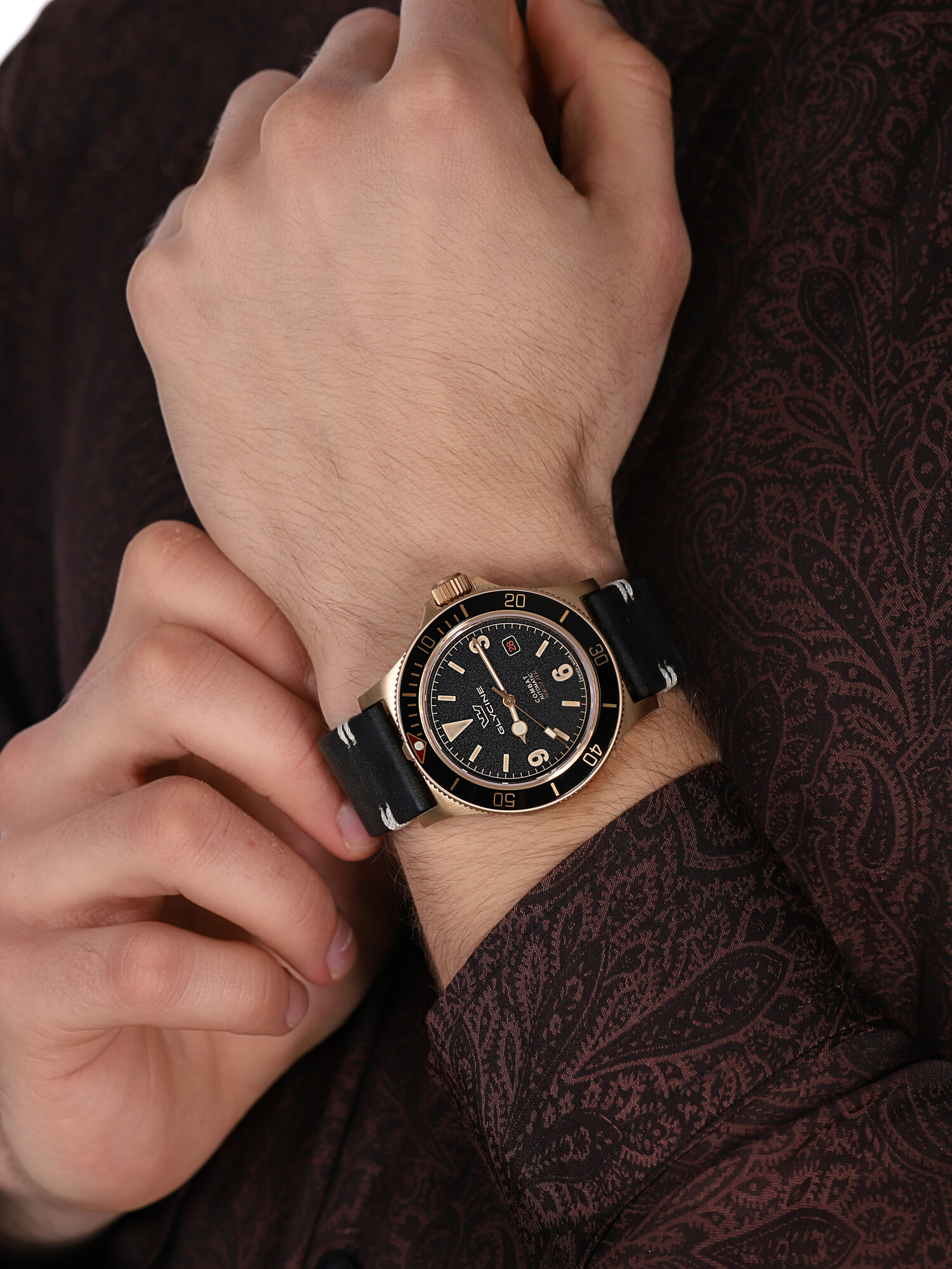 Glycine GL0265 męski zegarek Combat pasek - miniatura 3