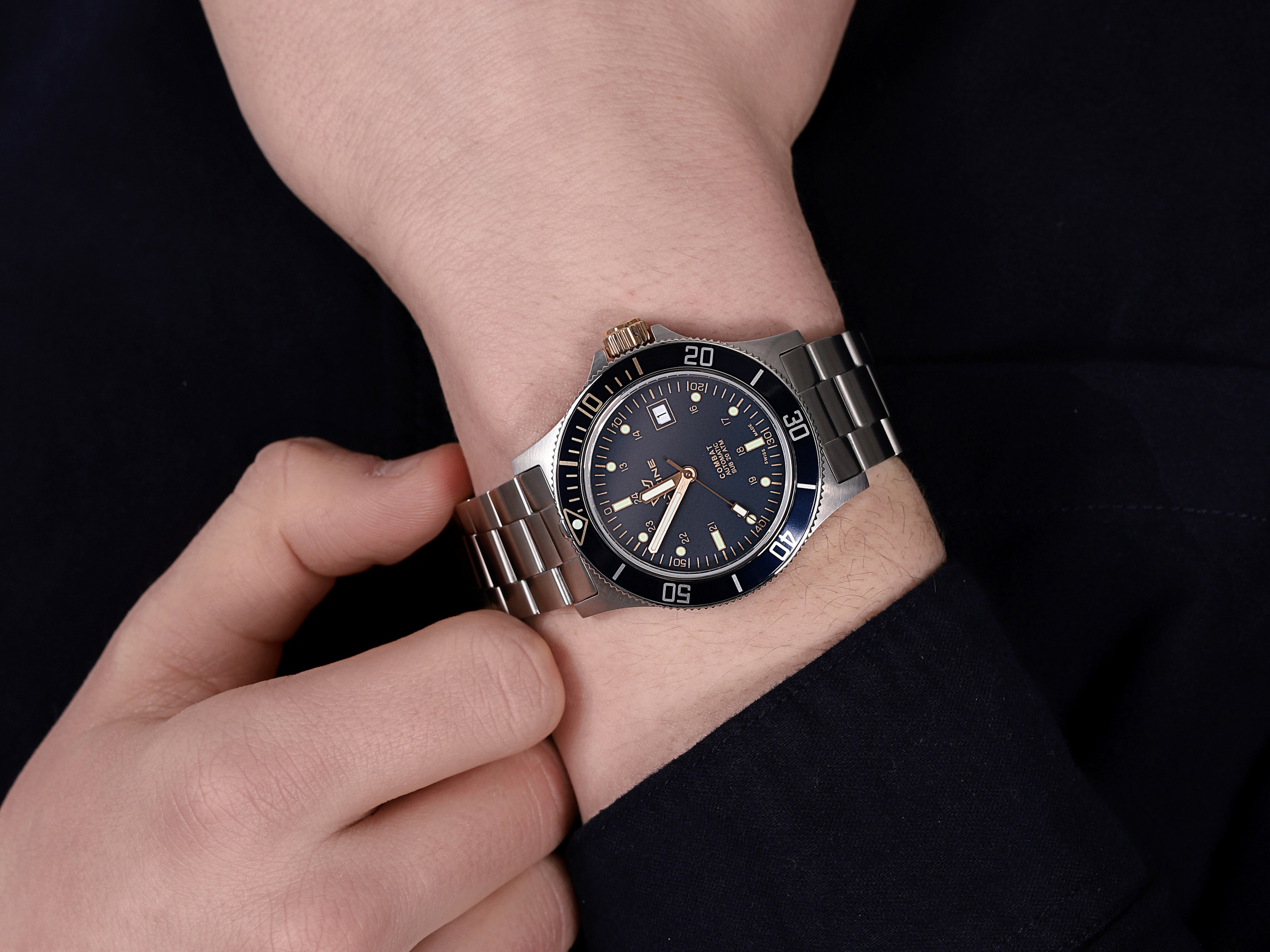 Glycine GL0271 męski zegarek Combat bransoleta - miniatura 4