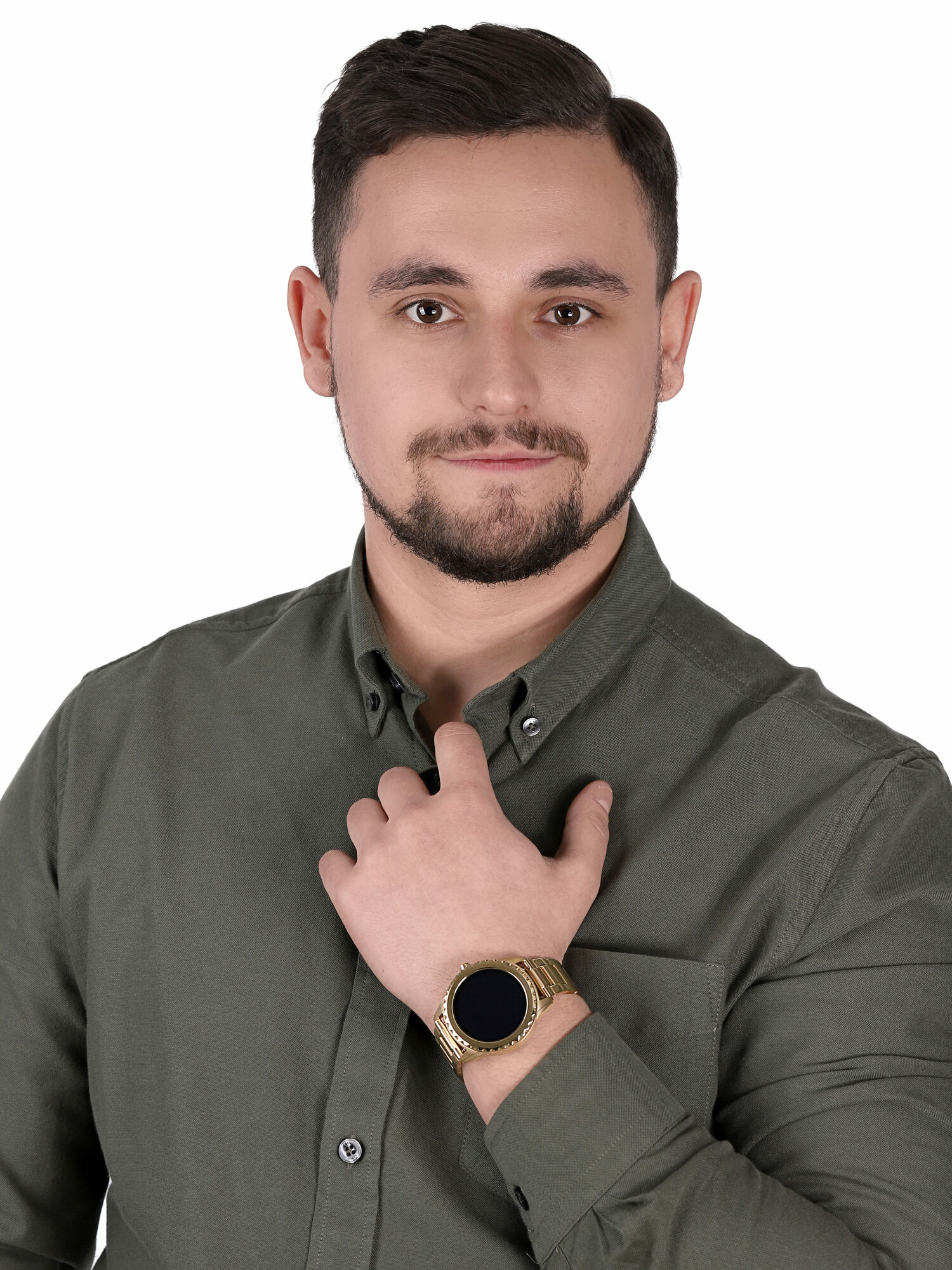 Guess C1002M3 zegarek złoty sportowy Connect Smartwatch pasek - miniatura 2
