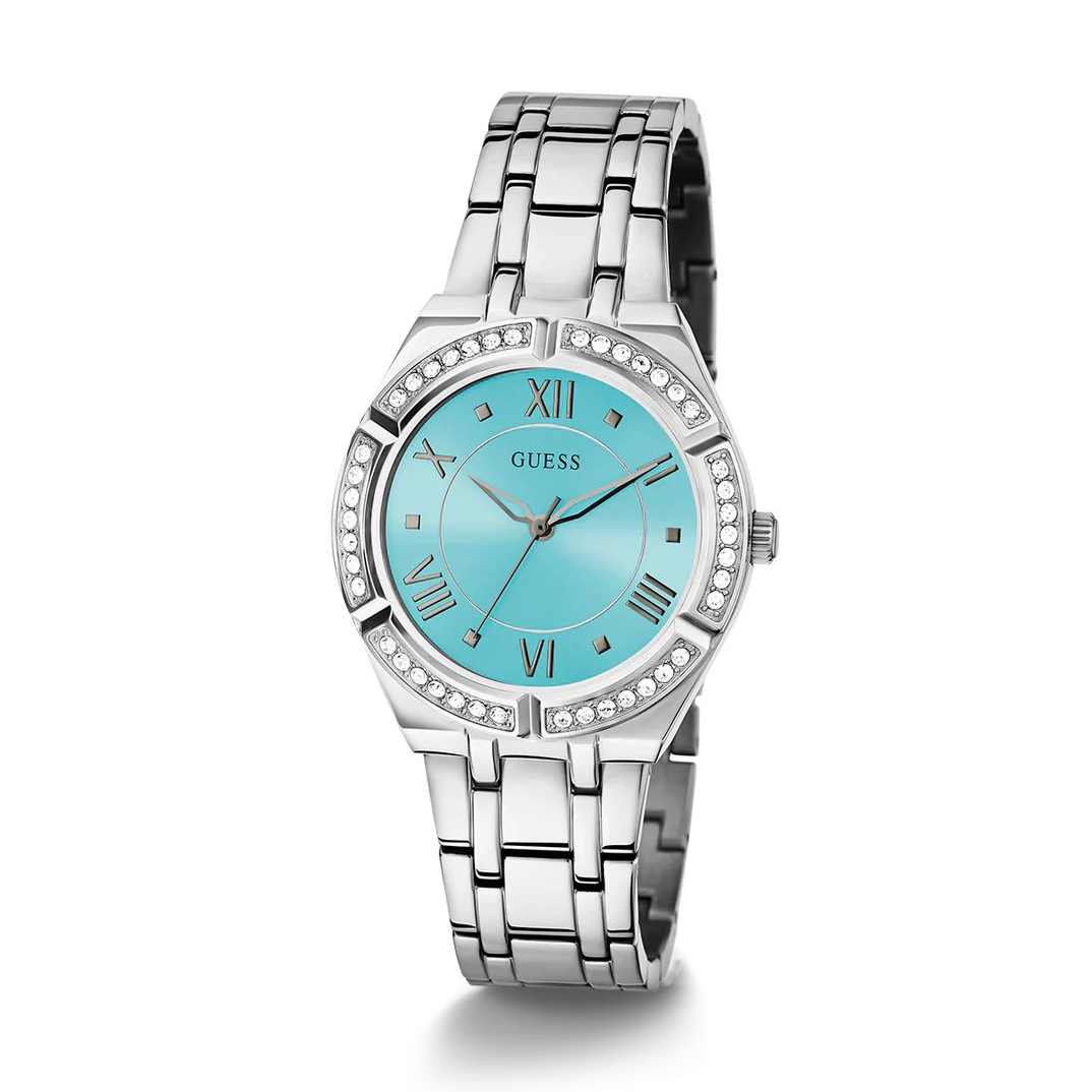 Guess GW0033L7 zegarek srebrny klasyczny Bransoleta bransoleta - miniatura 2