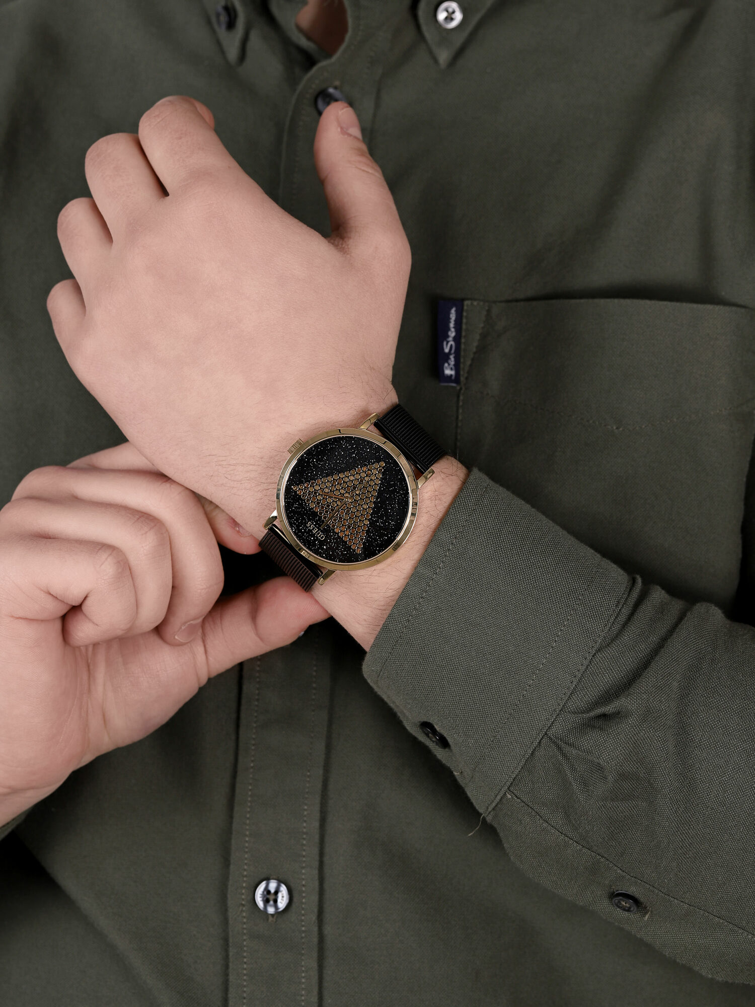 Guess GW0049G2 zegarek złoty klasyczny Bransoleta bransoleta - miniatura 3