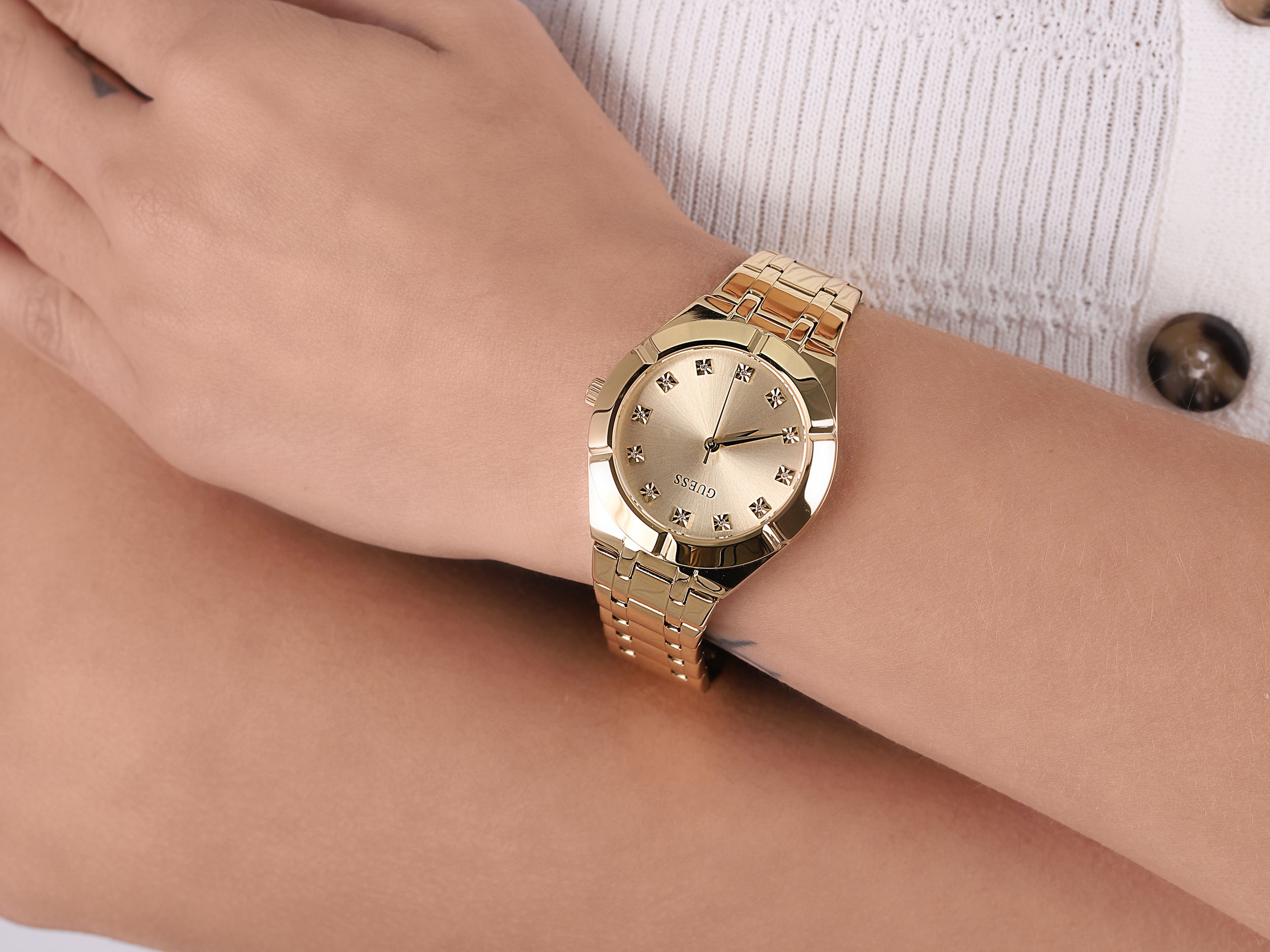 Guess GW0114L2 zegarek złoty fashion/modowy Bransoleta bransoleta - miniatura 4
