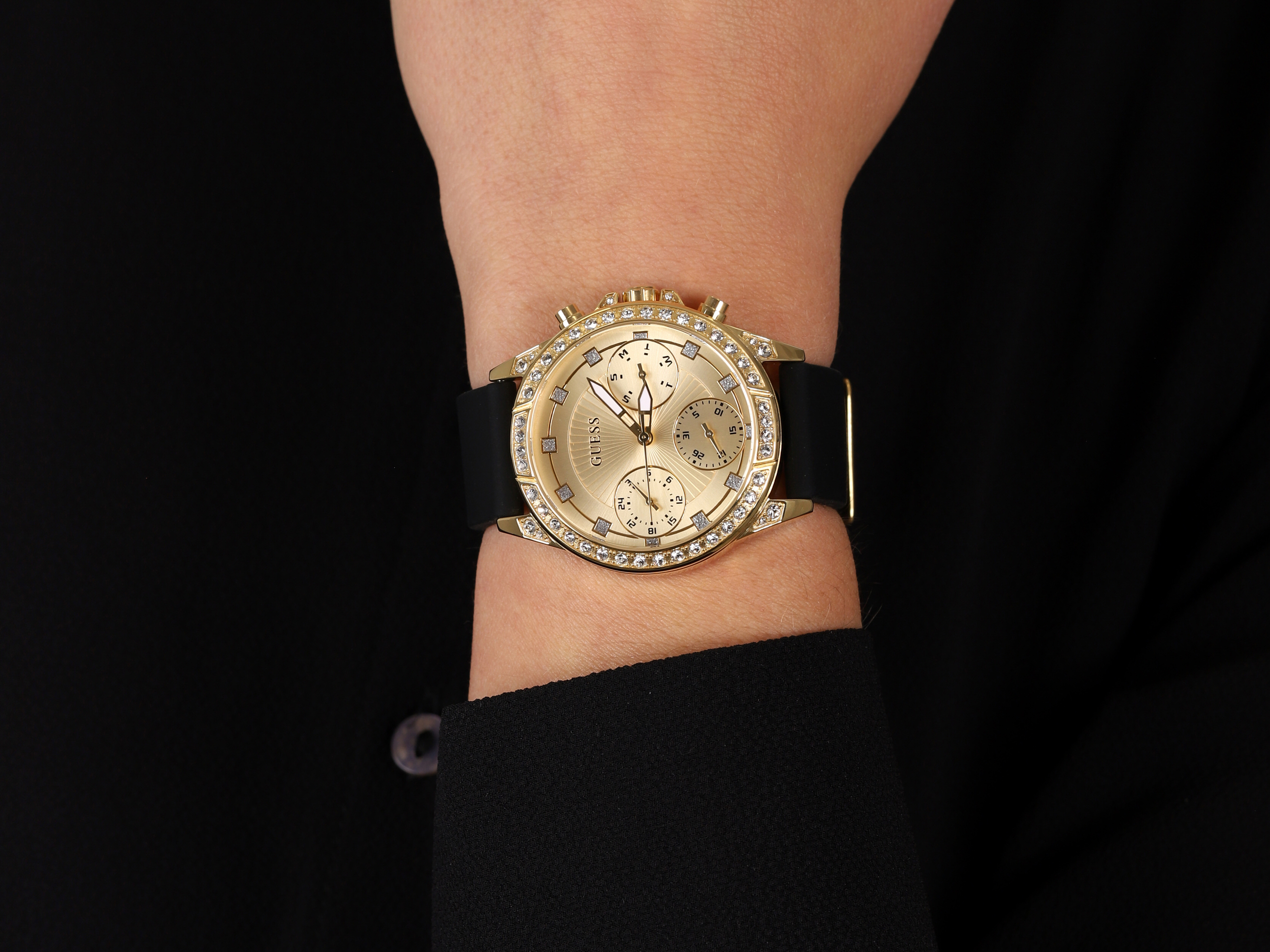 Guess GW0222L1 zegarek złoty fashion/modowy Damskie pasek - miniatura 4
