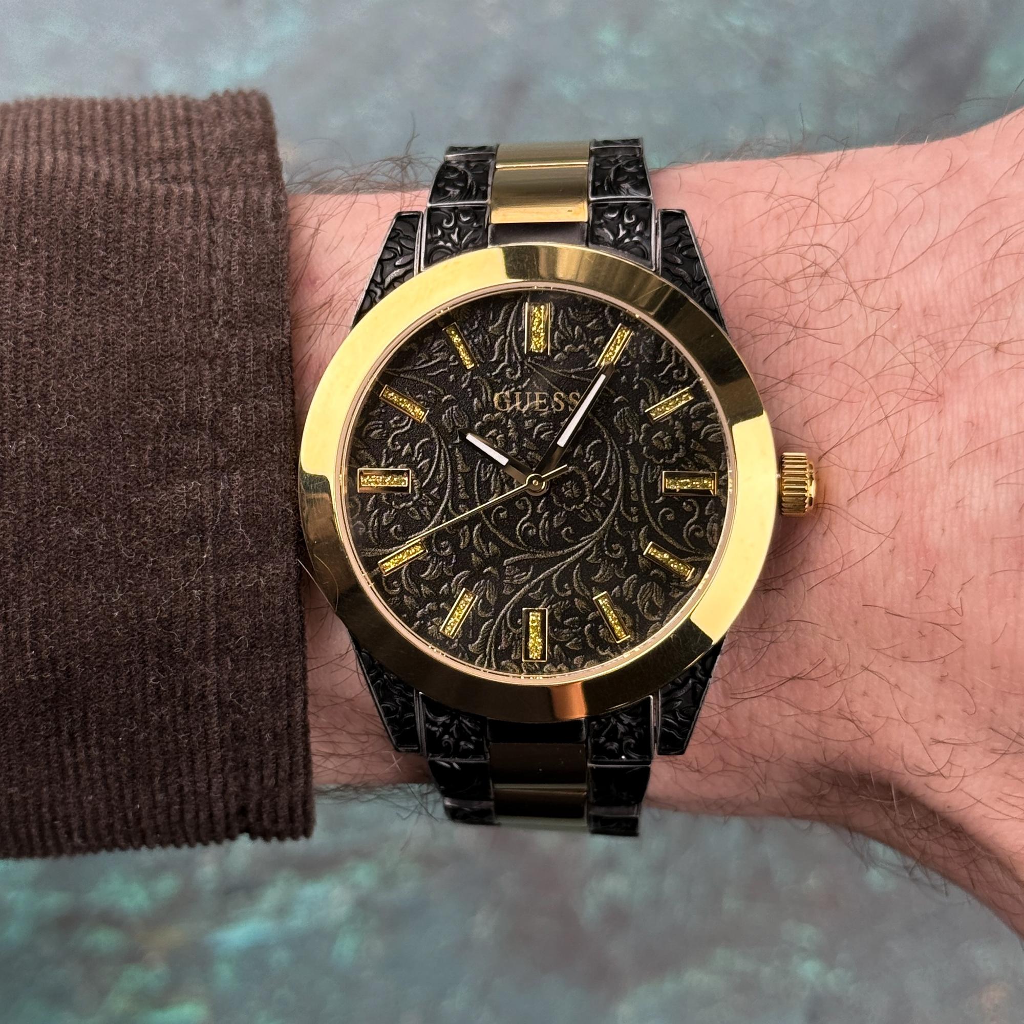 Guess GW0303L1 Męskie Gilded zegarek męski fashion-modowy mineralne - miniatura 8