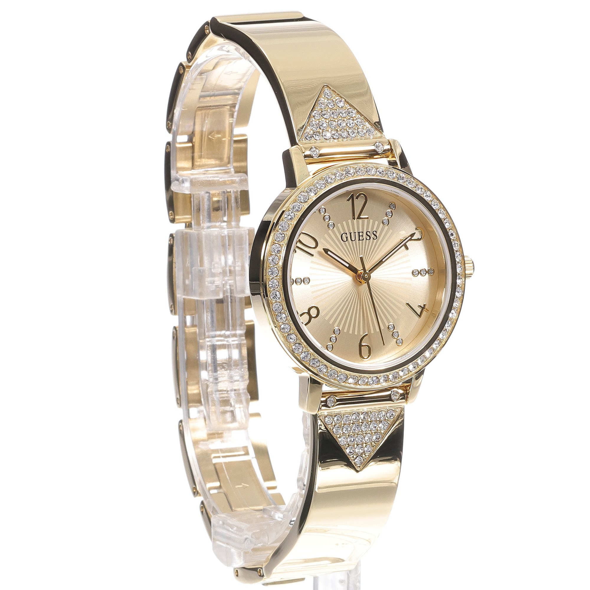 Guess GW0474L2 Tri Luxe Bransoleta fashion-modowy zegarek złoty