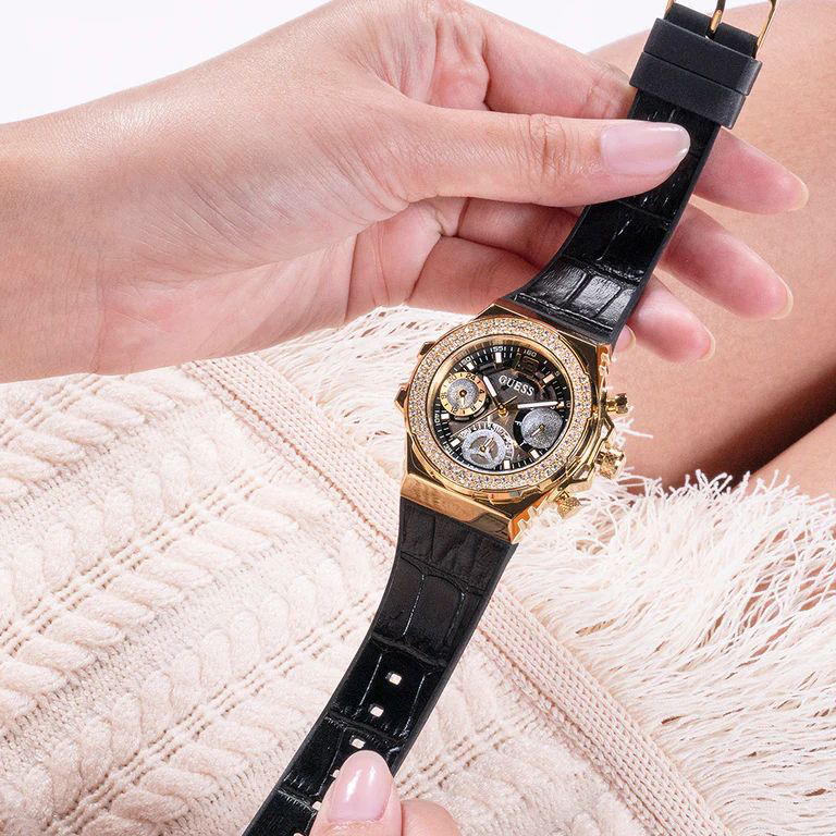 Guess GW0553L4 zegarek złoty fashion-modowy Damskie pasek - miniatura 7