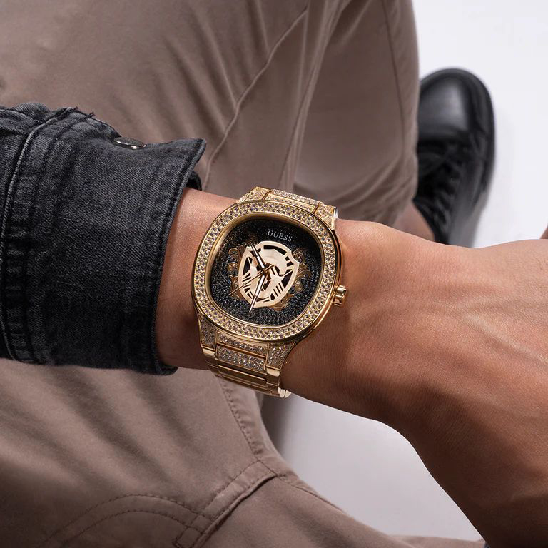 Guess GW0565G1 zegarek złoty fashion-modowy Męskie bransoleta