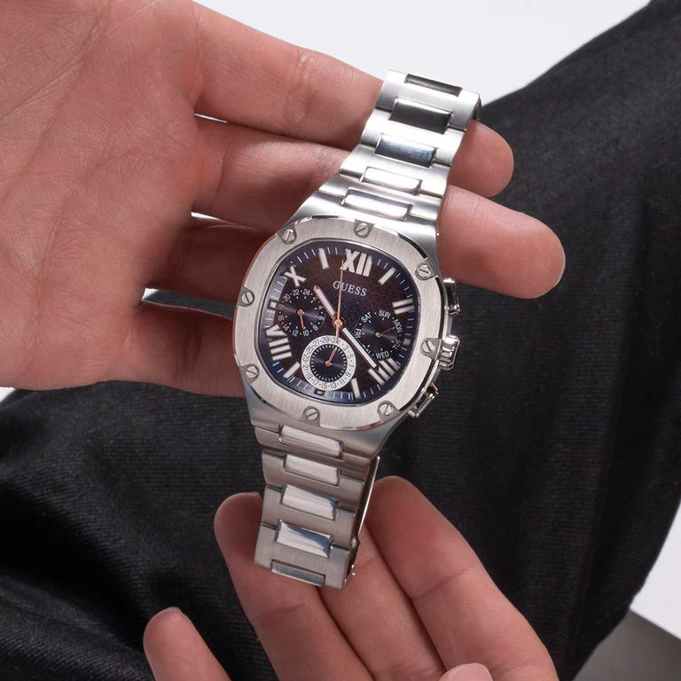 Guess GW0572G1 zegarek srebrny fashion-modowy Męskie bransoleta - miniatura 8