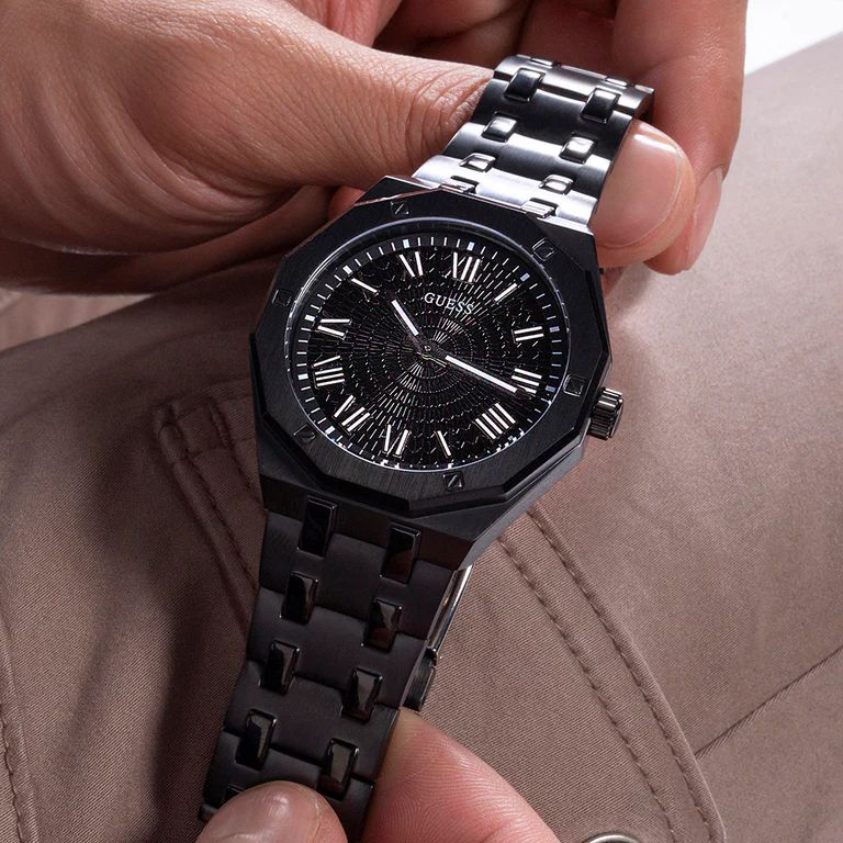 Guess GW0575G3 zegarek czarny klasyczny Męskie bransoleta - miniatura 6