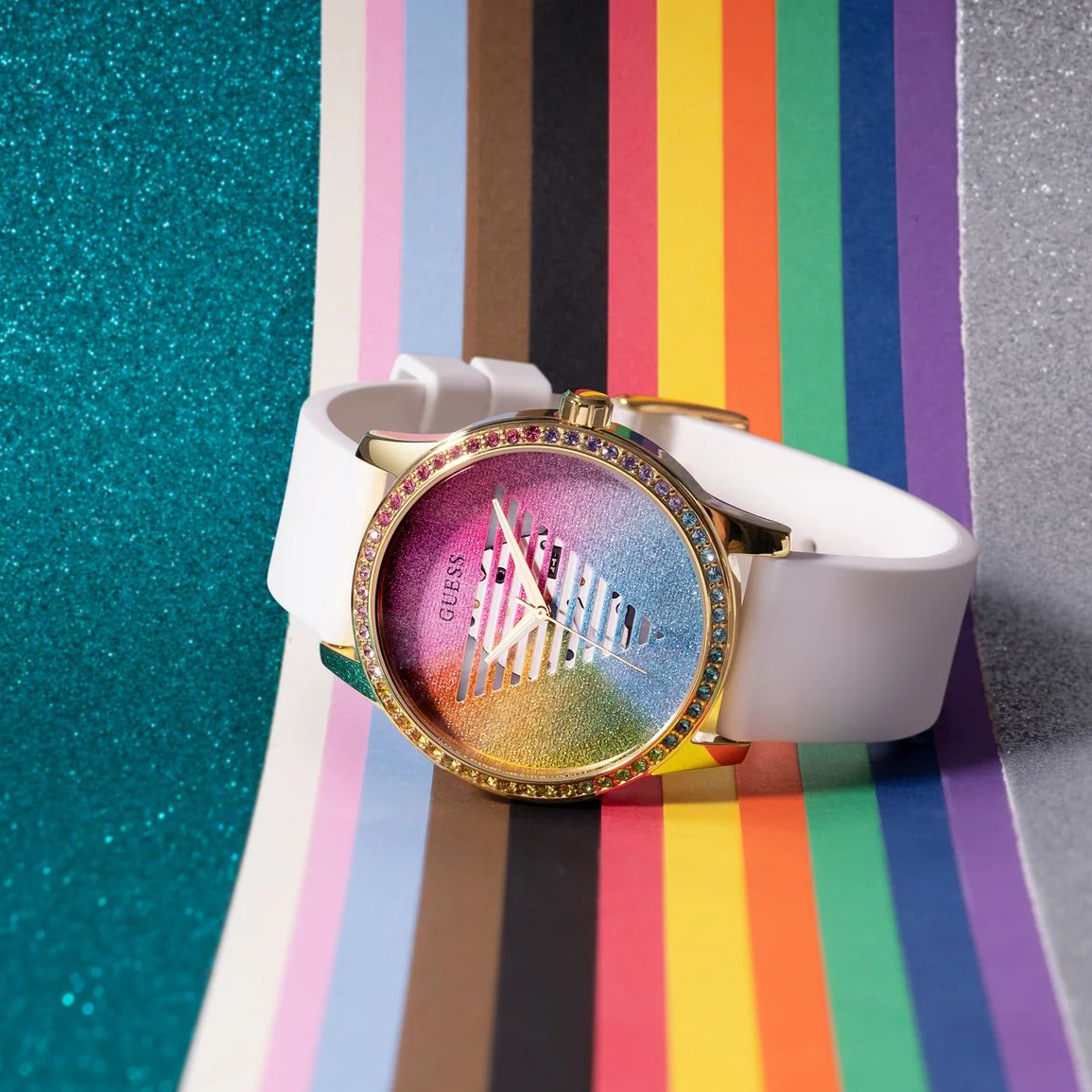 Guess GW0589L1 zegarek złoty fashion-modowy Damskie pasek - miniatura 6