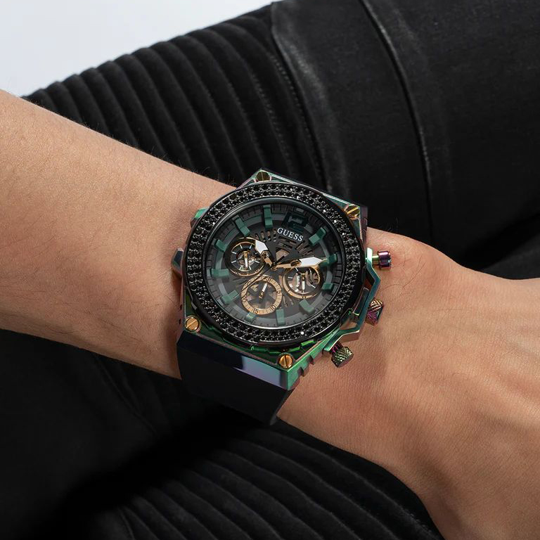 Guess GW0633G1 Exposure Pasek fashion-modowy zegarek wielokolorowy - miniatura 9