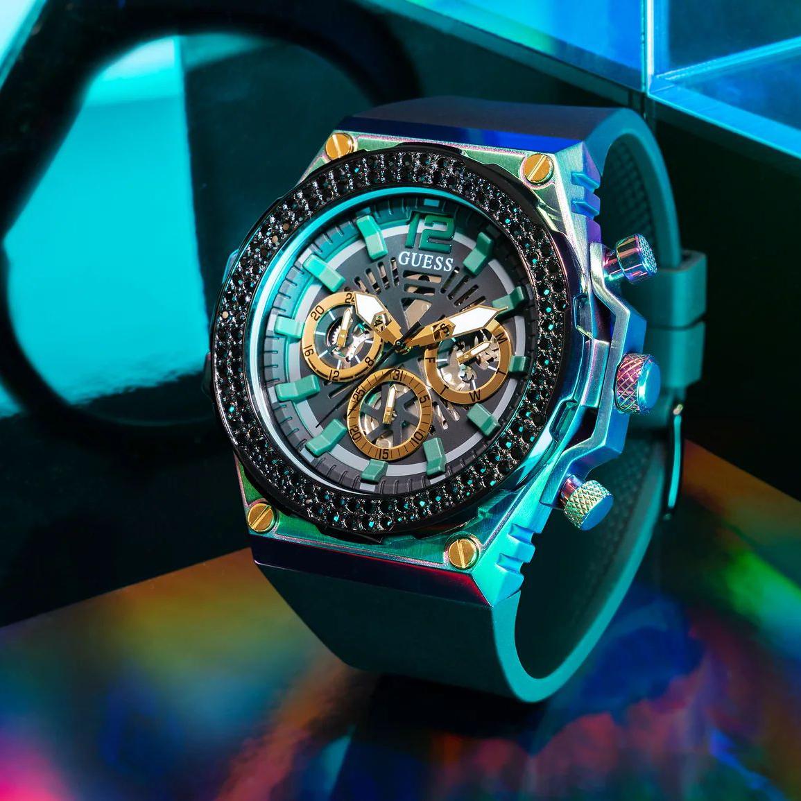 Guess GW0633G1 Exposure zegarek fashion-modowy Pasek - miniatura 6