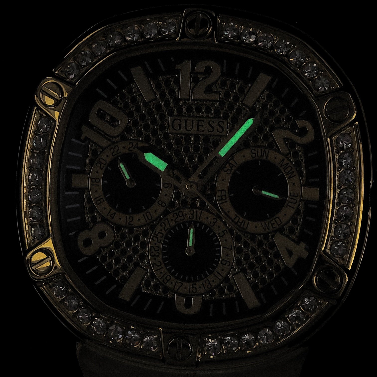 Guess GW0641G2 Duke Pasek zegarek złoty - miniatura 5