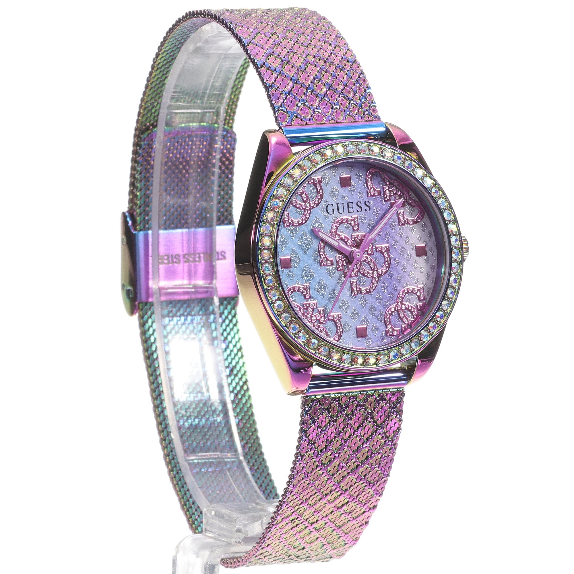 Guess GW0748L3 Damskie fashion-modowy zegarek fioletowy - miniatura 3