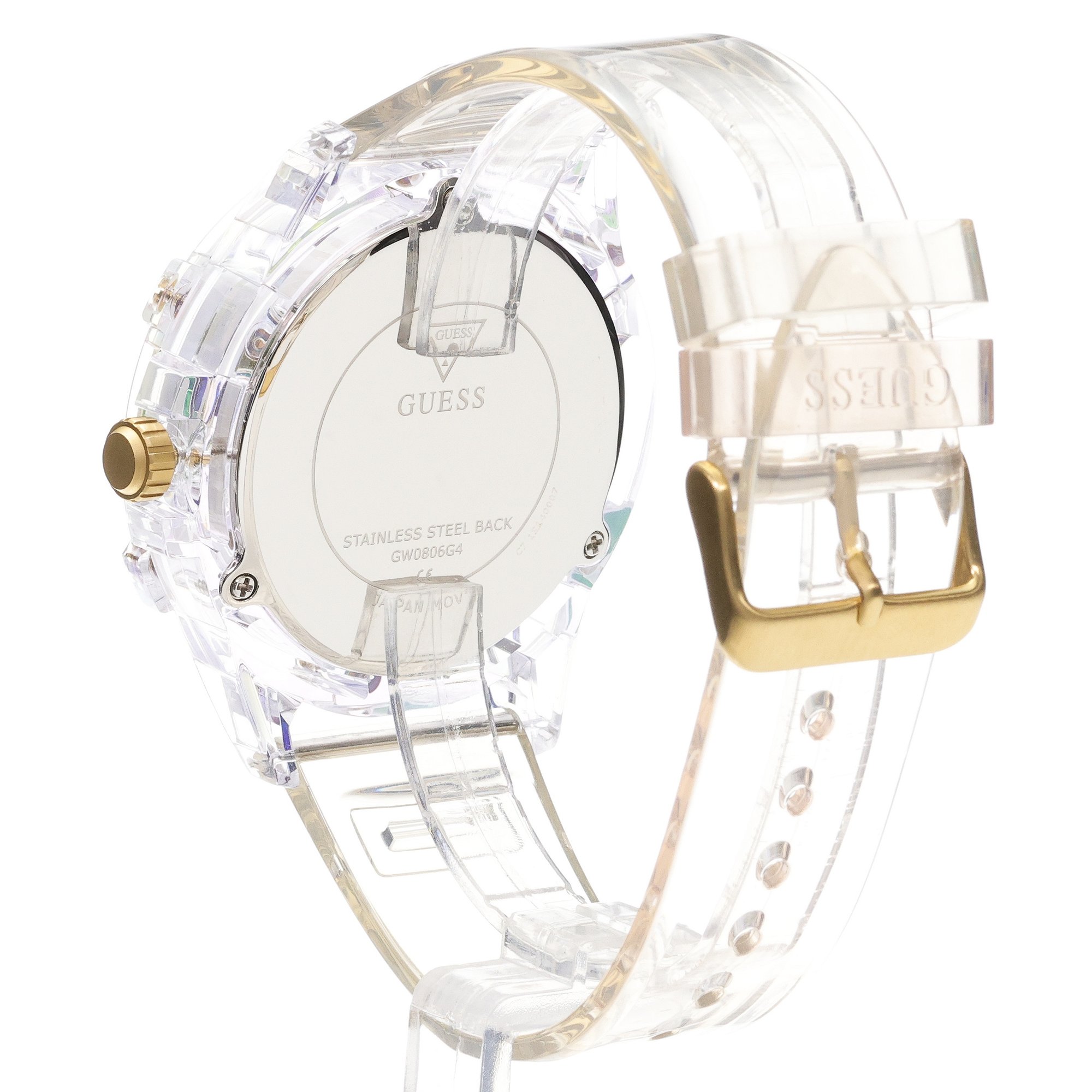 Guess GW0806G4 Męskie fashion-modowy zegarek bezbarwny