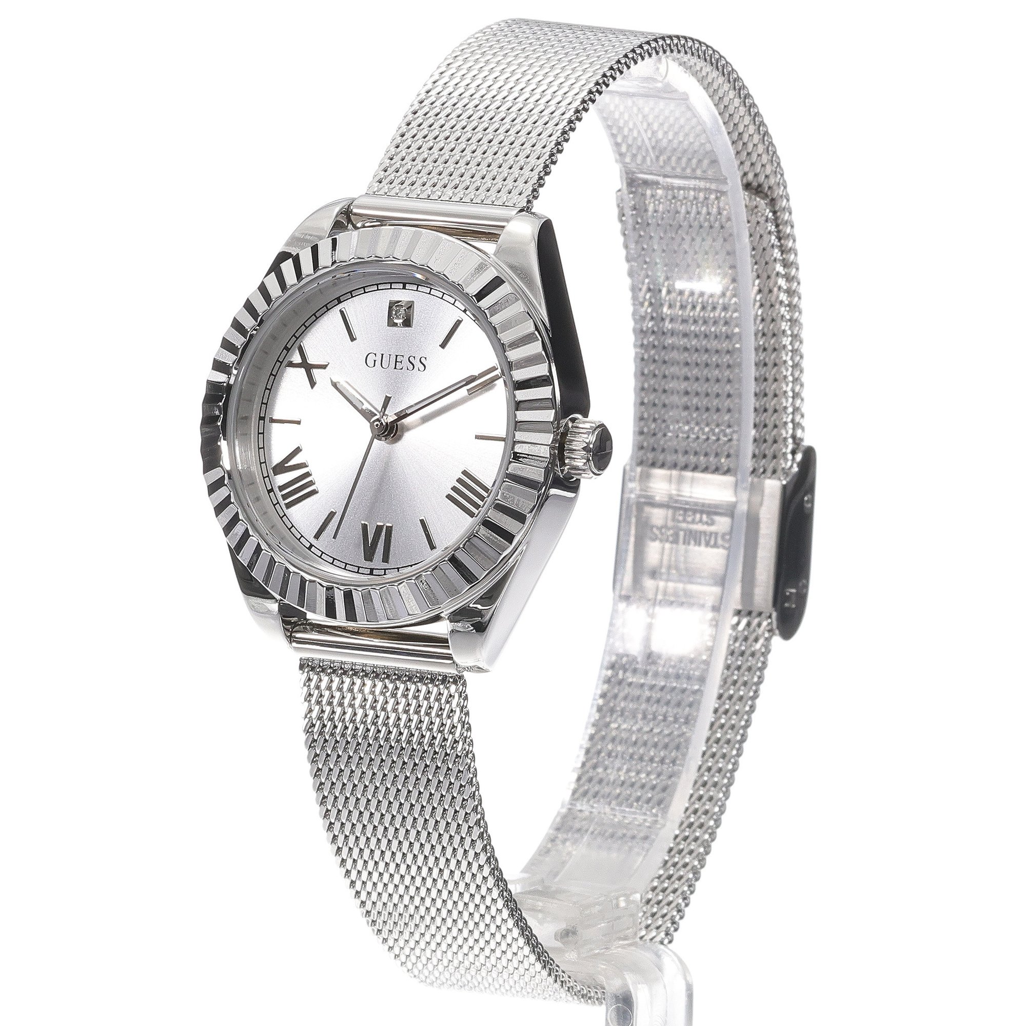 Guess GW0842L1 Mini Luna Damskie elegancki zegarek srebrny - miniatura 2